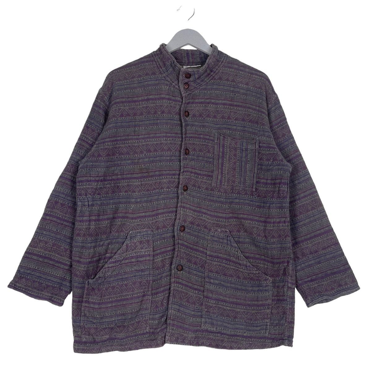 45rpm × Japanese Brand × Vintage 💥80s YASHODA BORO INSPIRED KAPITAL BUTTON JACKET Size US L / EU 52-54 / 3 - 1 Thumbnail
