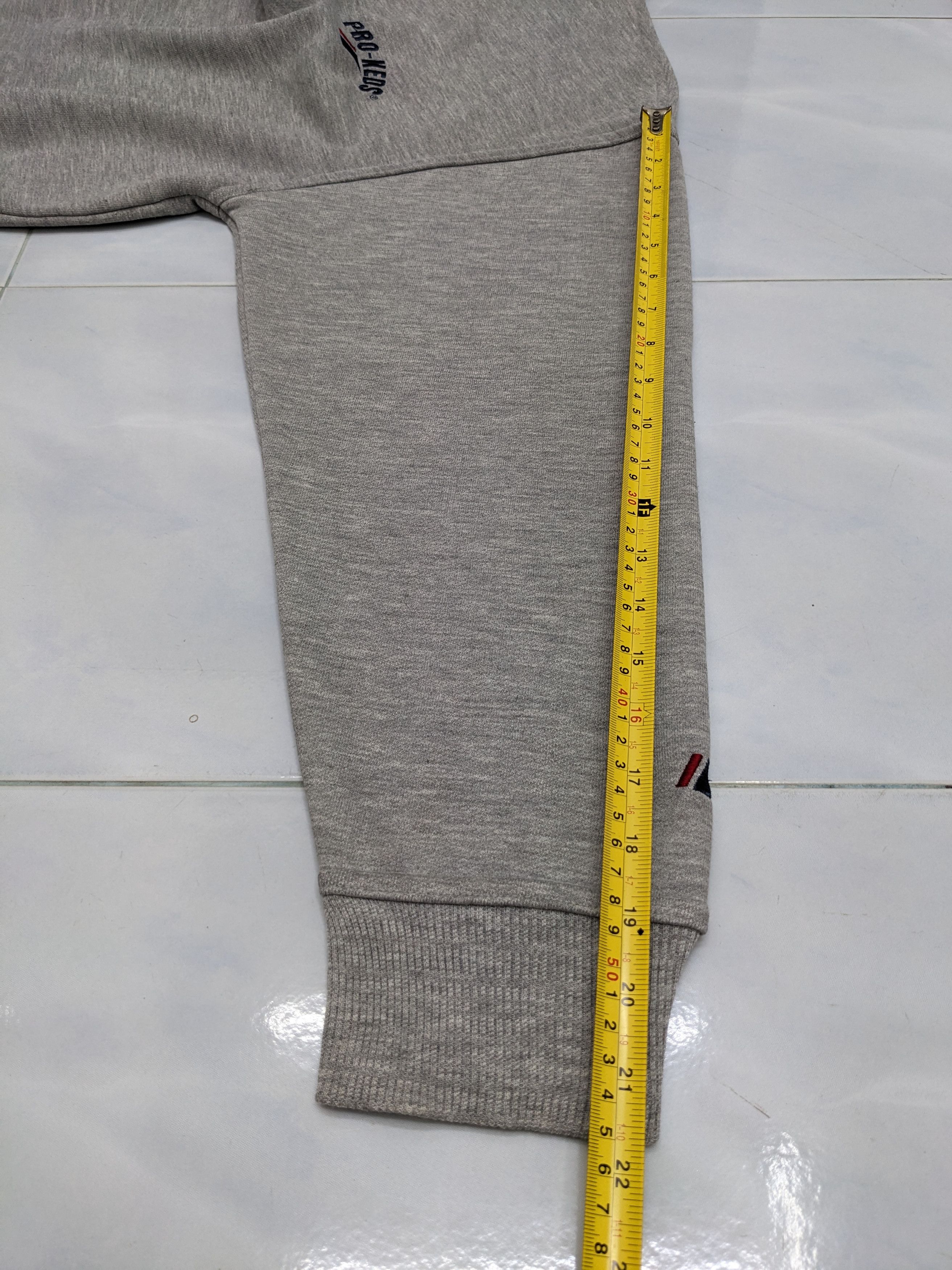 Pro-Keds Vintage PRO-KEDS Gray Speckled 1/4 Zip Mock Neck Sweatshirt Size US L / EU 52-54 / 3 - 8 Thumbnail