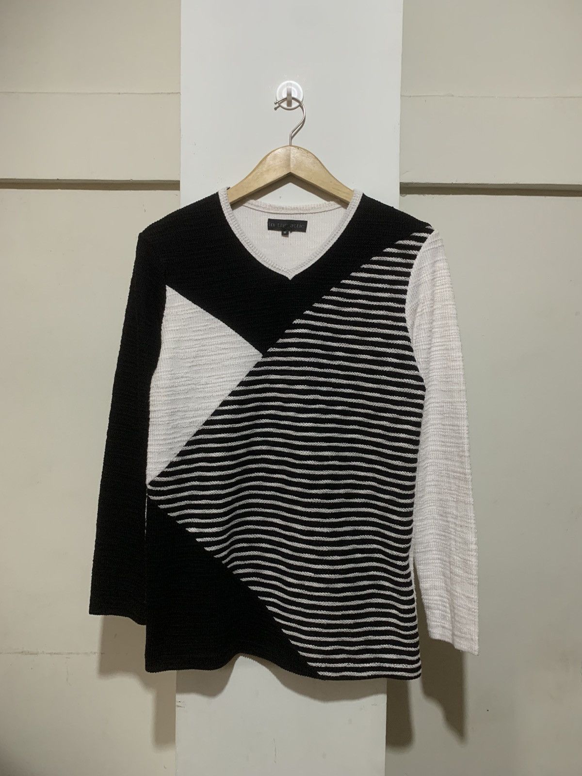 Hysteric Glamour × Undercover Vintage In the Attic Punk Wool Longsleeve Tee Shirt Size US M / EU 48-50 / 2 - 1 Thumbnail