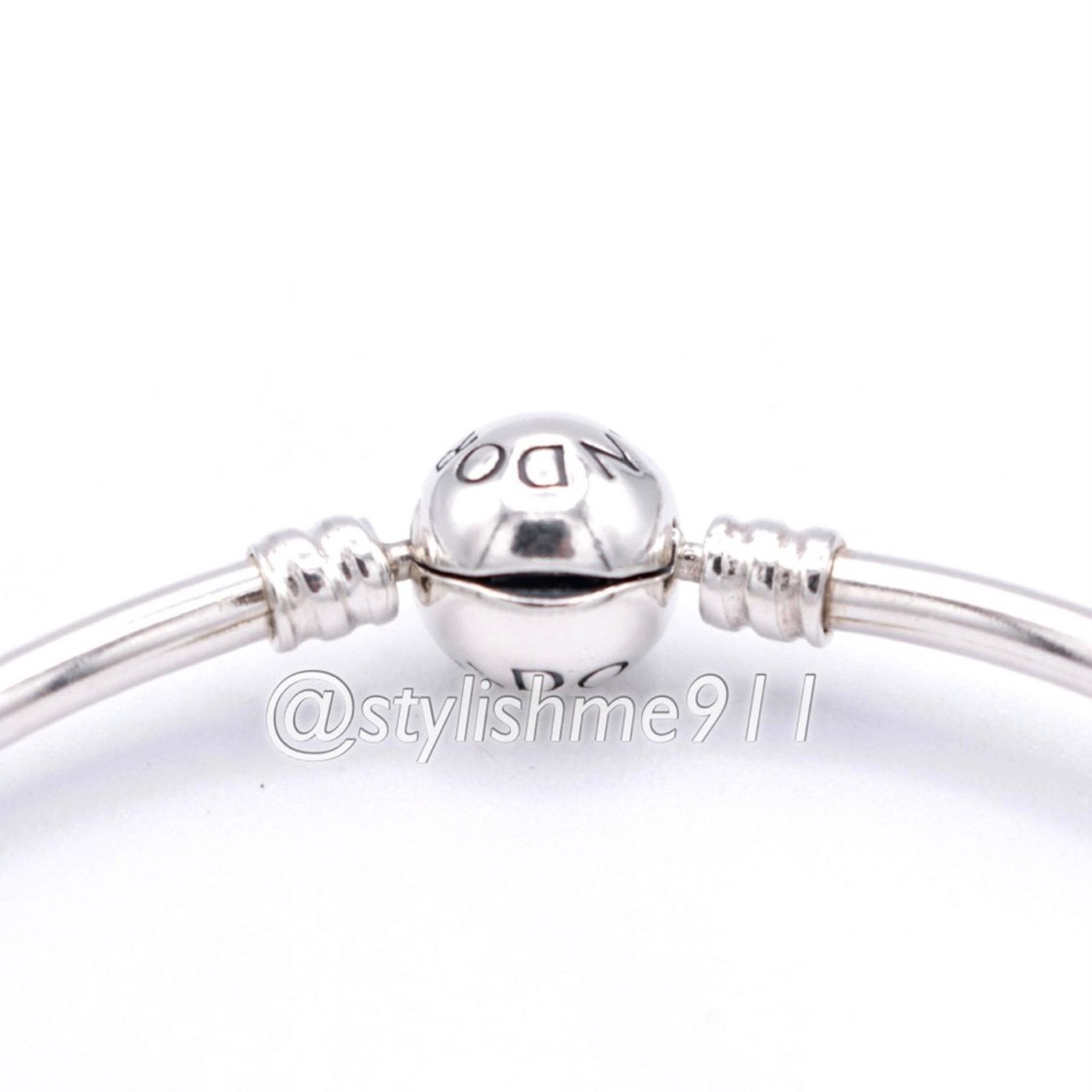 pandora Authentic PANDORA Bangle Bracelet with Pandora Clasp Size ONE SIZE - 5 Thumbnail