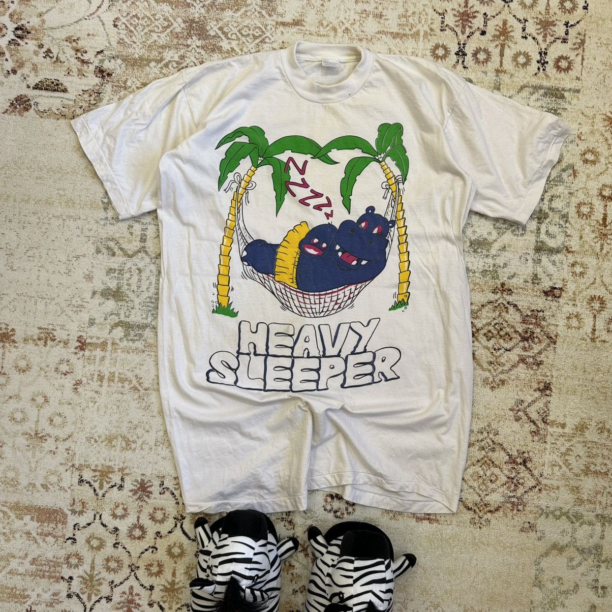 Designer × Vintage Vintage Adult Heavy Sleeper T-shirts 90s Single stitch Size US M / EU 48-50 / 2 - 1 Thumbnail