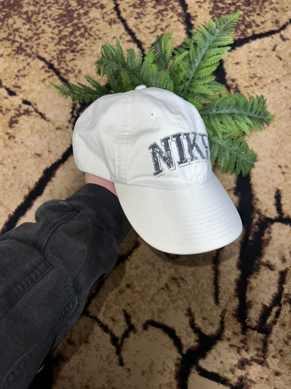 Nike × Vintage 90s Hat Vintage Nike Big Logo Retro hat Ceter Swoosh Rare Size ONE SIZE - 1 Thumbnail