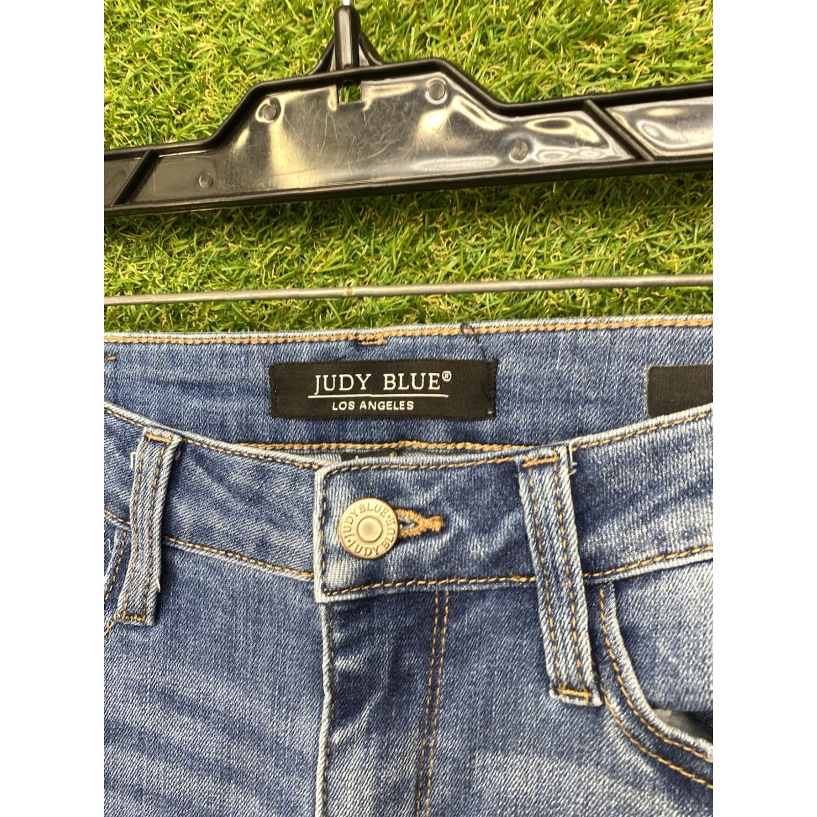 Vintage JUDY BLUE Jeans Womens High Rise Slim Fit Medium Wash 1/25 JB82294-JS M 26x28 Size 42" / US 20 - 6 Thumbnail