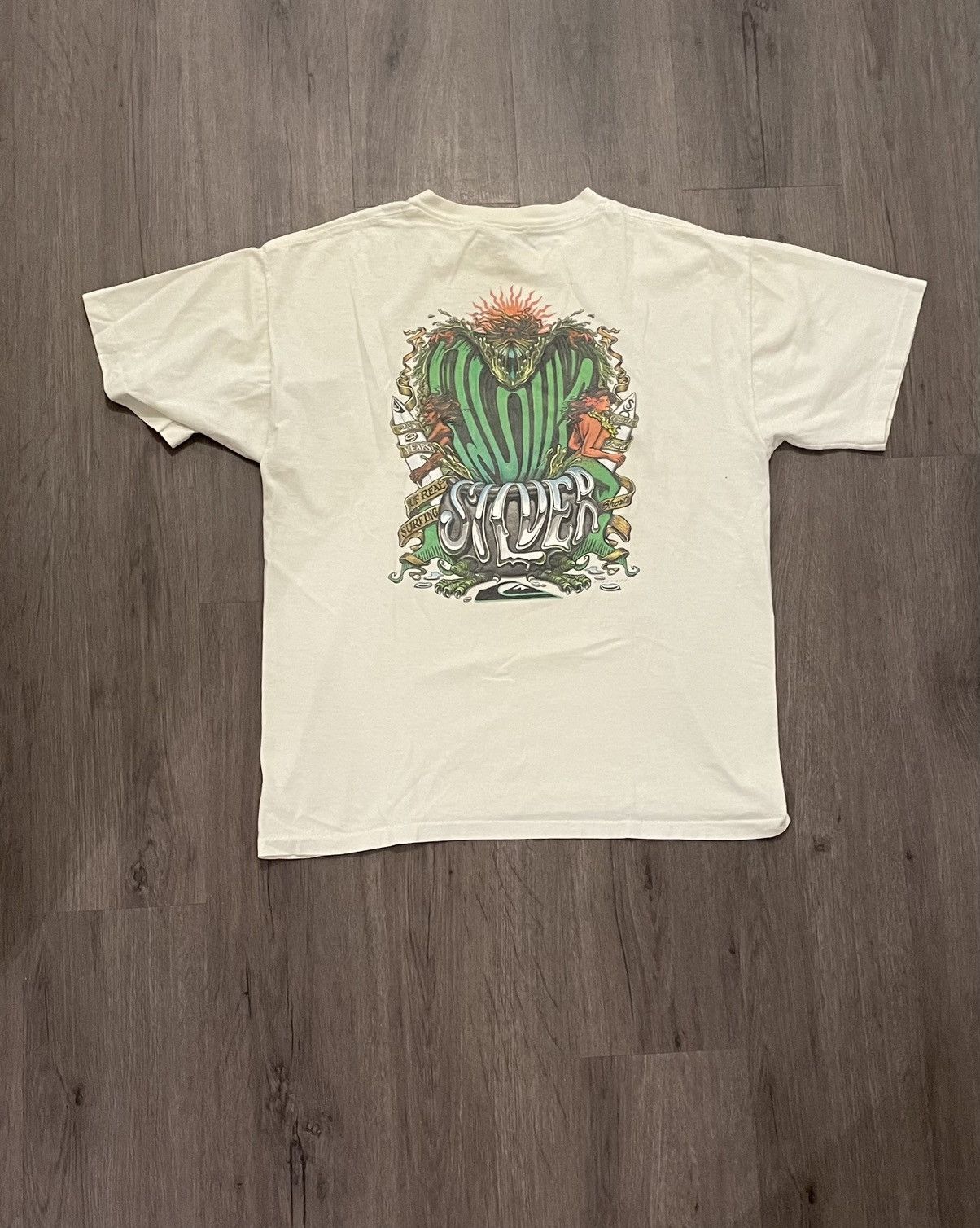 Quiksilver × Vintage Vintage 90’s Quiksilver “Mermaid” Graphic T-shirt (Sz.L) Size US L / EU 52-54 / 3 - 1 Thumbnail