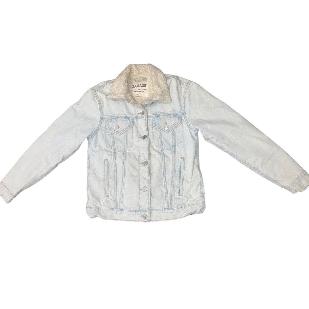 Garage Coupe Girlfriend Denim Sherpa Lined Jean Jacket Streetwear Size S / US 4 / IT 40 - 1 Thumbnail