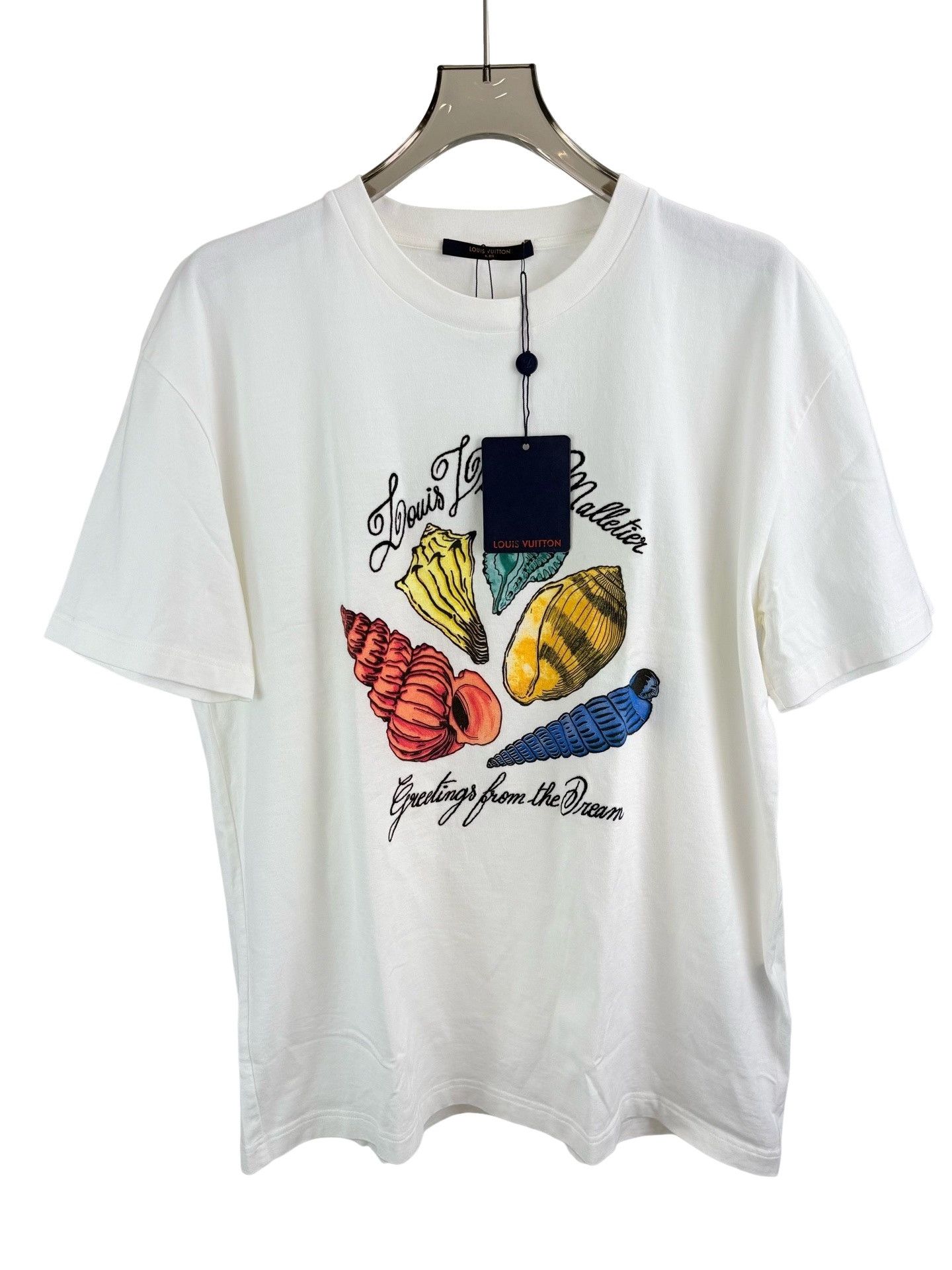 Louis Vuitton Louis Vuitton Seashell Print Embroidered T-Shirt XL Size US XL / EU 56 / 4 - 1 Thumbnail