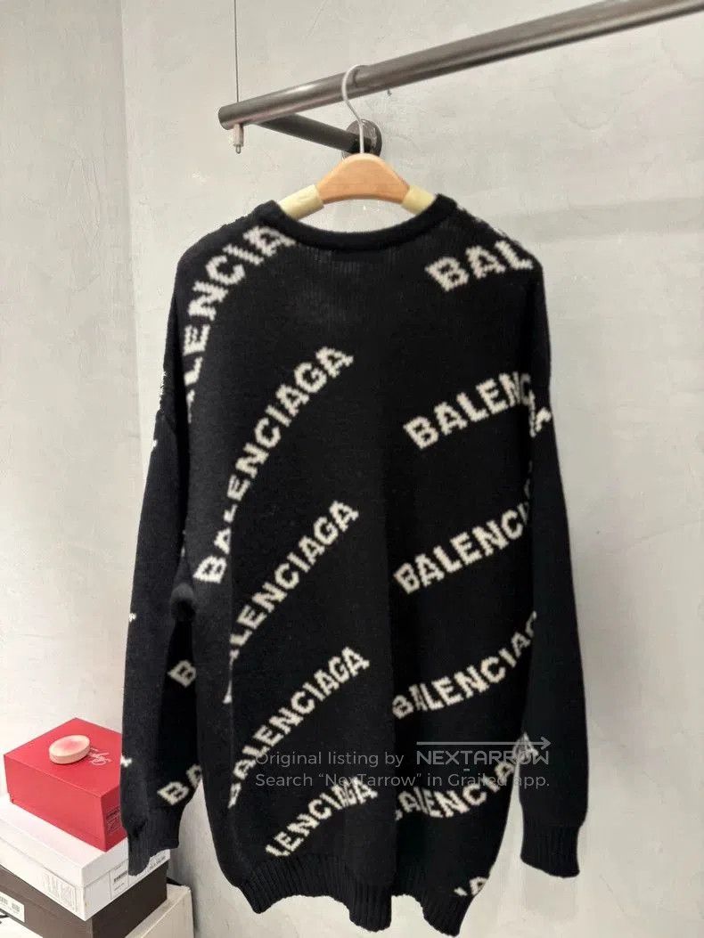 Balenciaga Balenciaga Logo Black Long Sweater. Size US XS / EU 42 / 0 - 3 Thumbnail