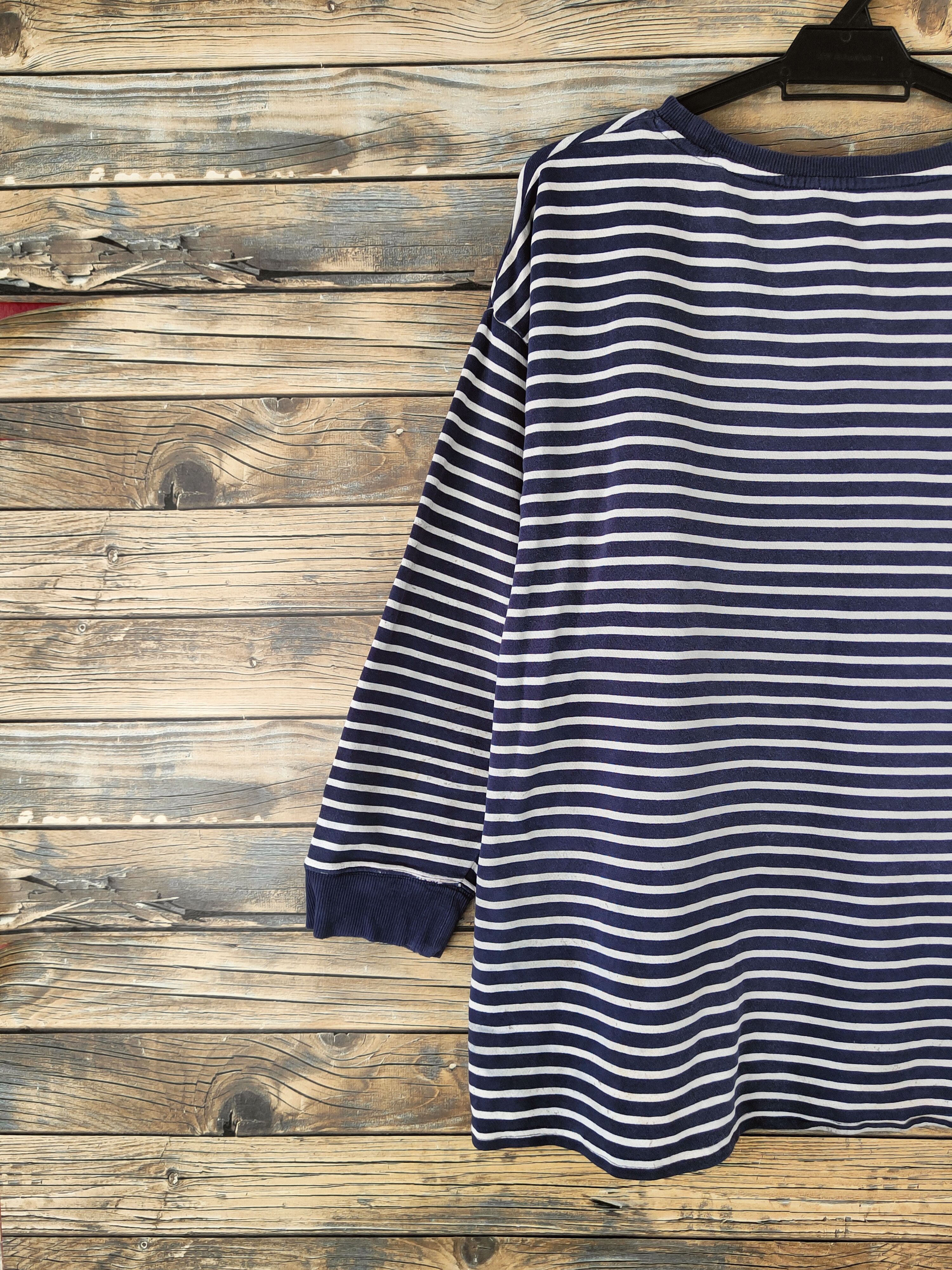 Japanese Brand Kurt Cobain fashion by Japanese Brand Blue White Sweatshirt Size L / US 10 / IT 46 - 8 Thumbnail