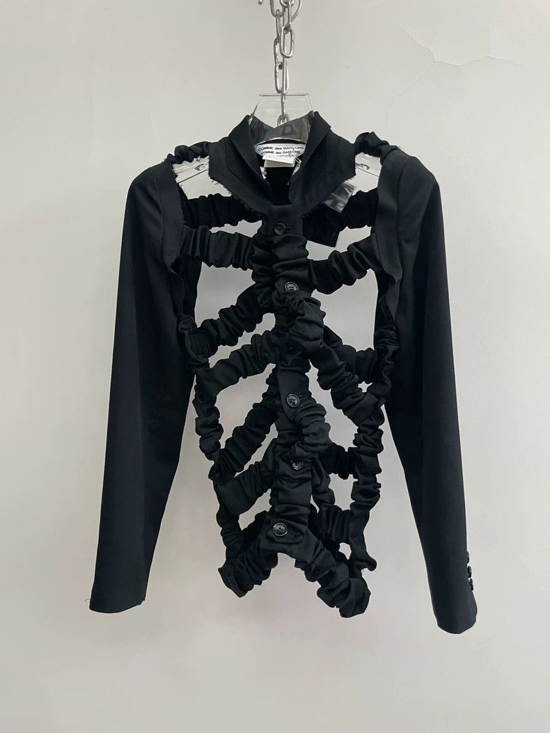 Comme des Garcons Comme Des Garcons Black pleated, crisscrossed, stretchy de Size XS / US 0-2 / IT 36-38 - 1 Thumbnail