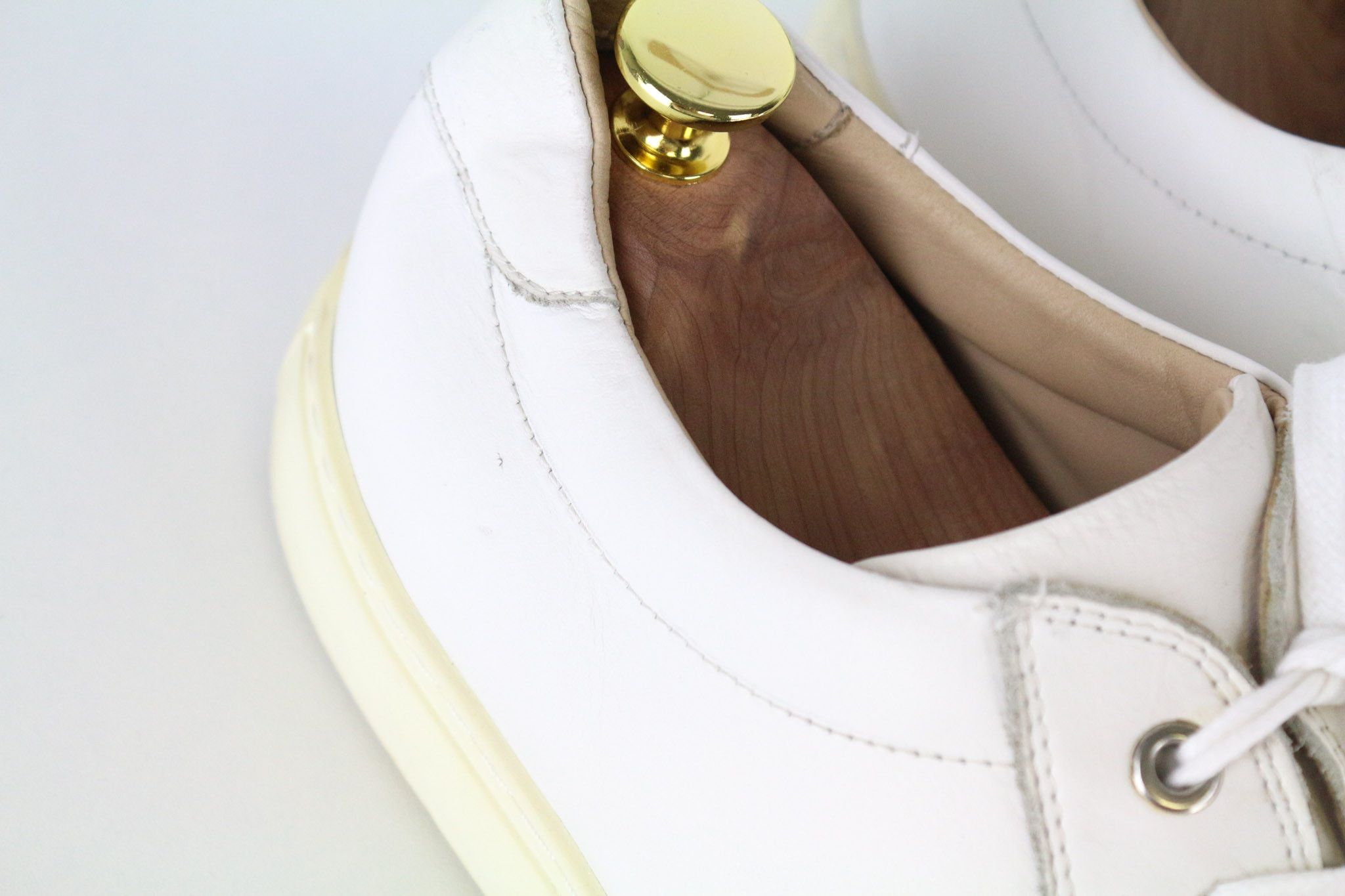 Suitsupply EU43 White Leather Laced Sneakers 73655 Size US 10 / EU 43 - 8 Thumbnail