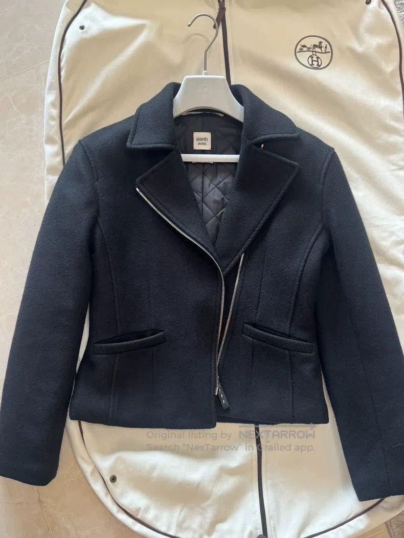 Hermes Hermes 23 Fall/Winter Cashmere Cotton Jacket Size XS / US 0-2 / IT 36-38 - 1 Thumbnail