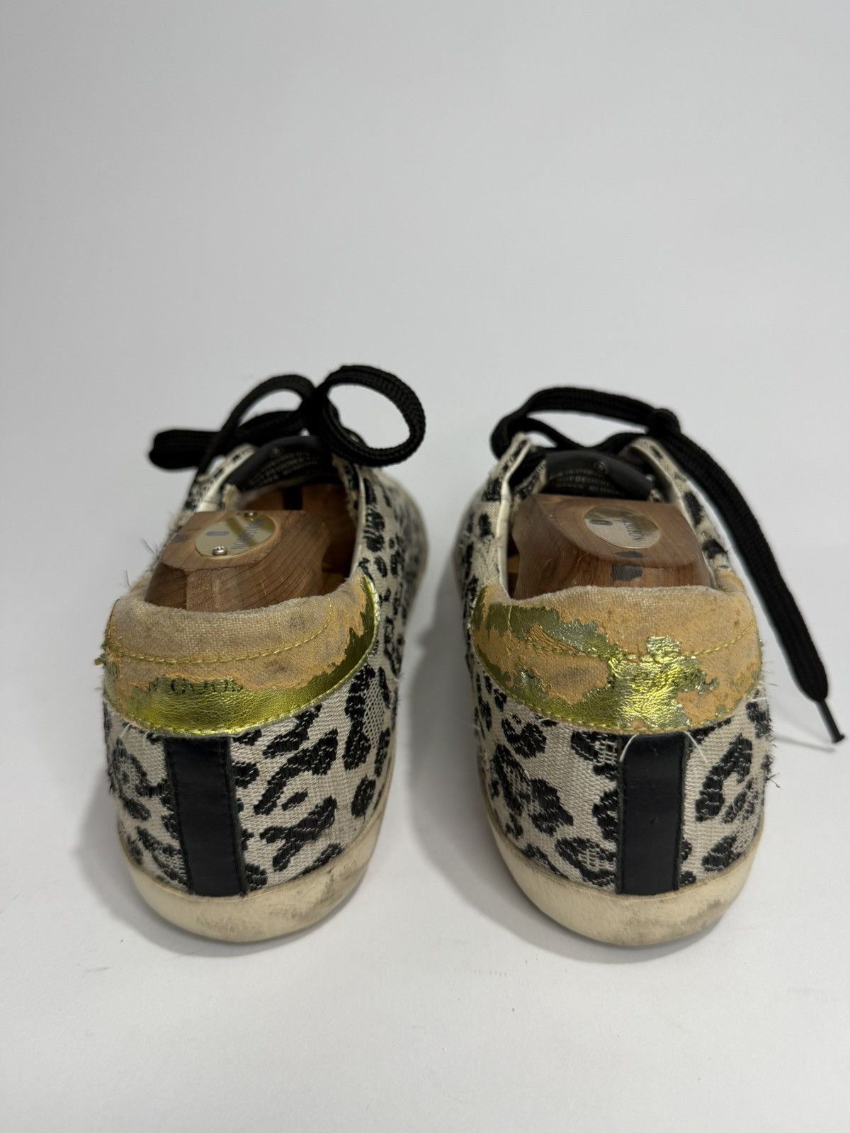 Golden Goose Golden Goose Superstar Leopard Print Distressed Sneakers Size US 8 / EU 41 - 7 Thumbnail
