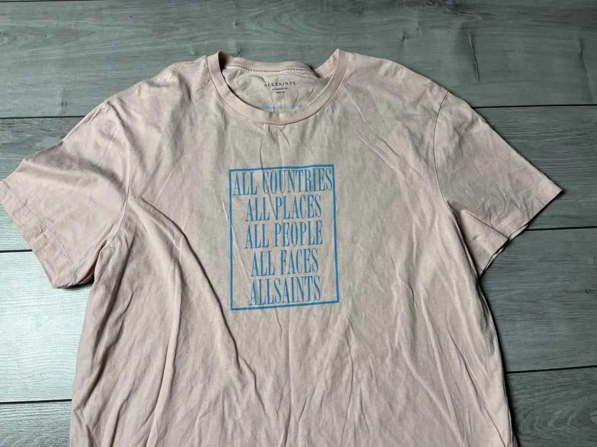 Allsaints Allsaints box logo reverse T-shirt size Medium Size US M / EU 48-50 / 2 - 3 Thumbnail