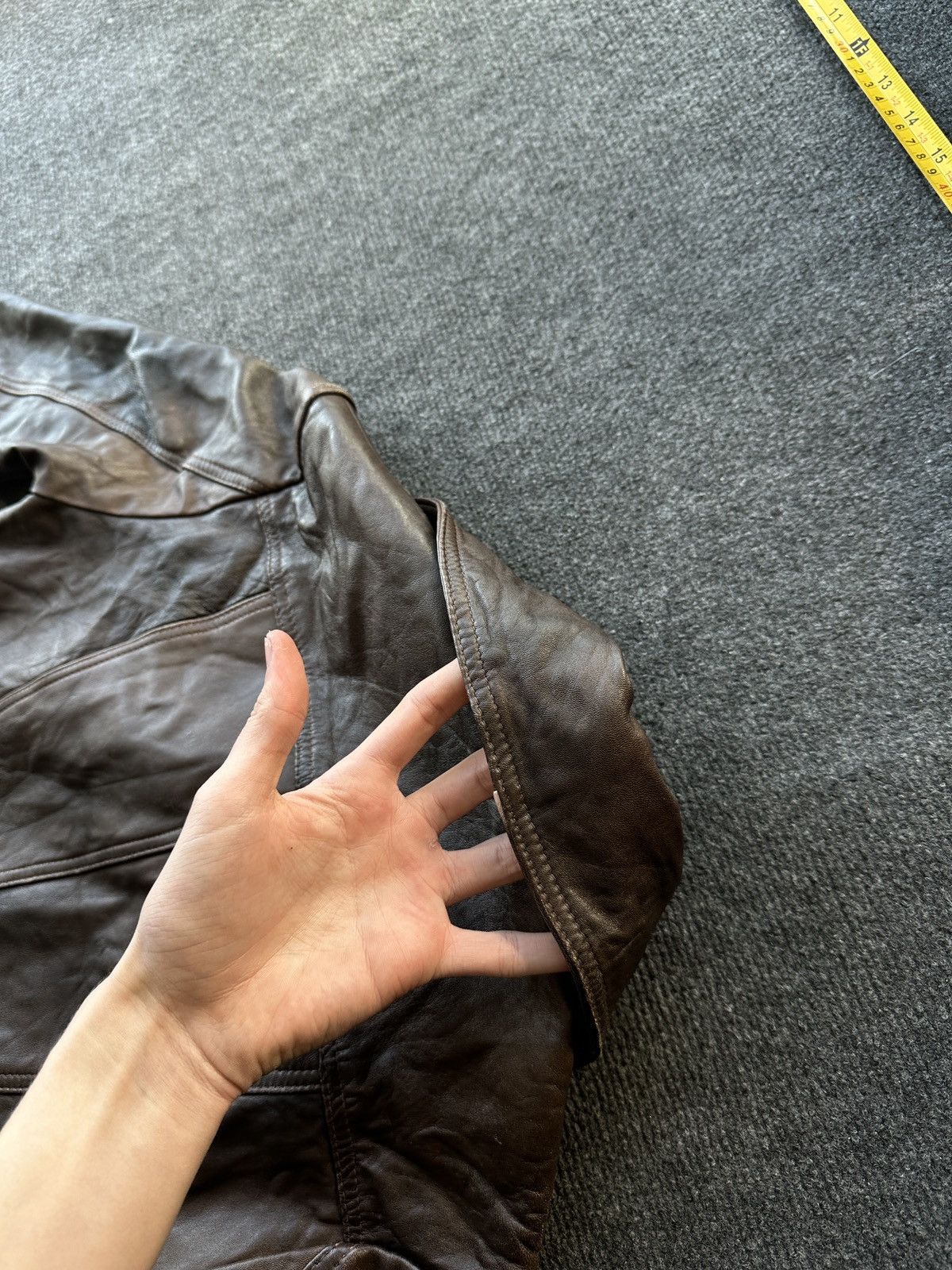 Other LEATHER TRENCH COAT 🚨 DARK BROWN LUXURY WOMEN SIZE S BUTTON Size S / US 4 / IT 40 - 17 Thumbnail