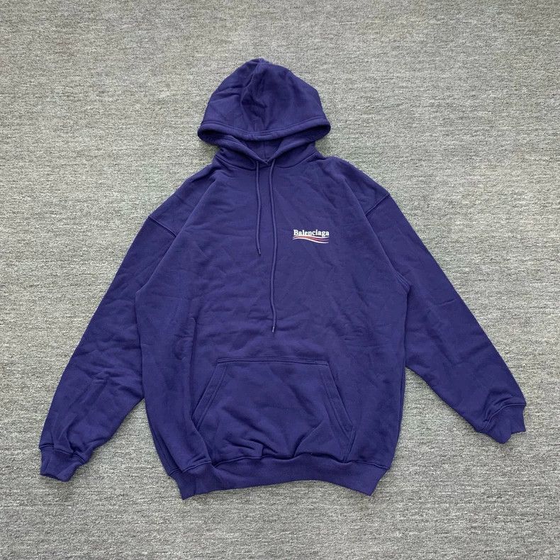 Balenciaga Balenciaga Blue Coca-Cola wave hoodie sweatshirt Size US S / EU 44-46 / 1 - 1 Thumbnail
