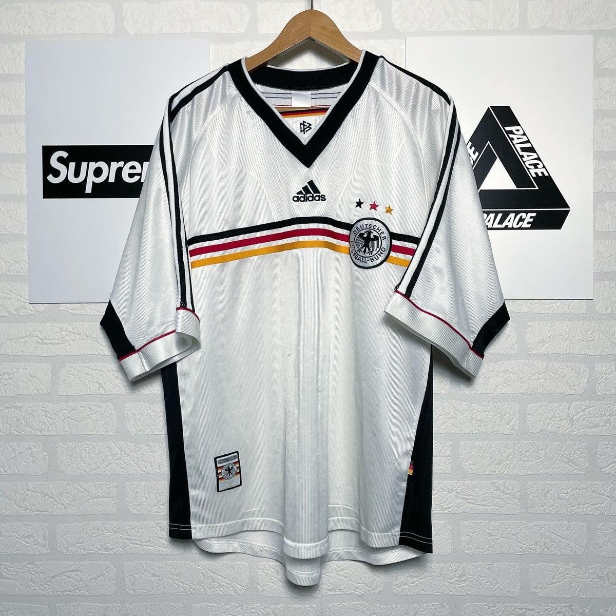 Adidas Germany 1998 Home World Cup Soccer Football Jersey Shirt Kit Size US L / EU 52-54 / 3 - 1 Thumbnail