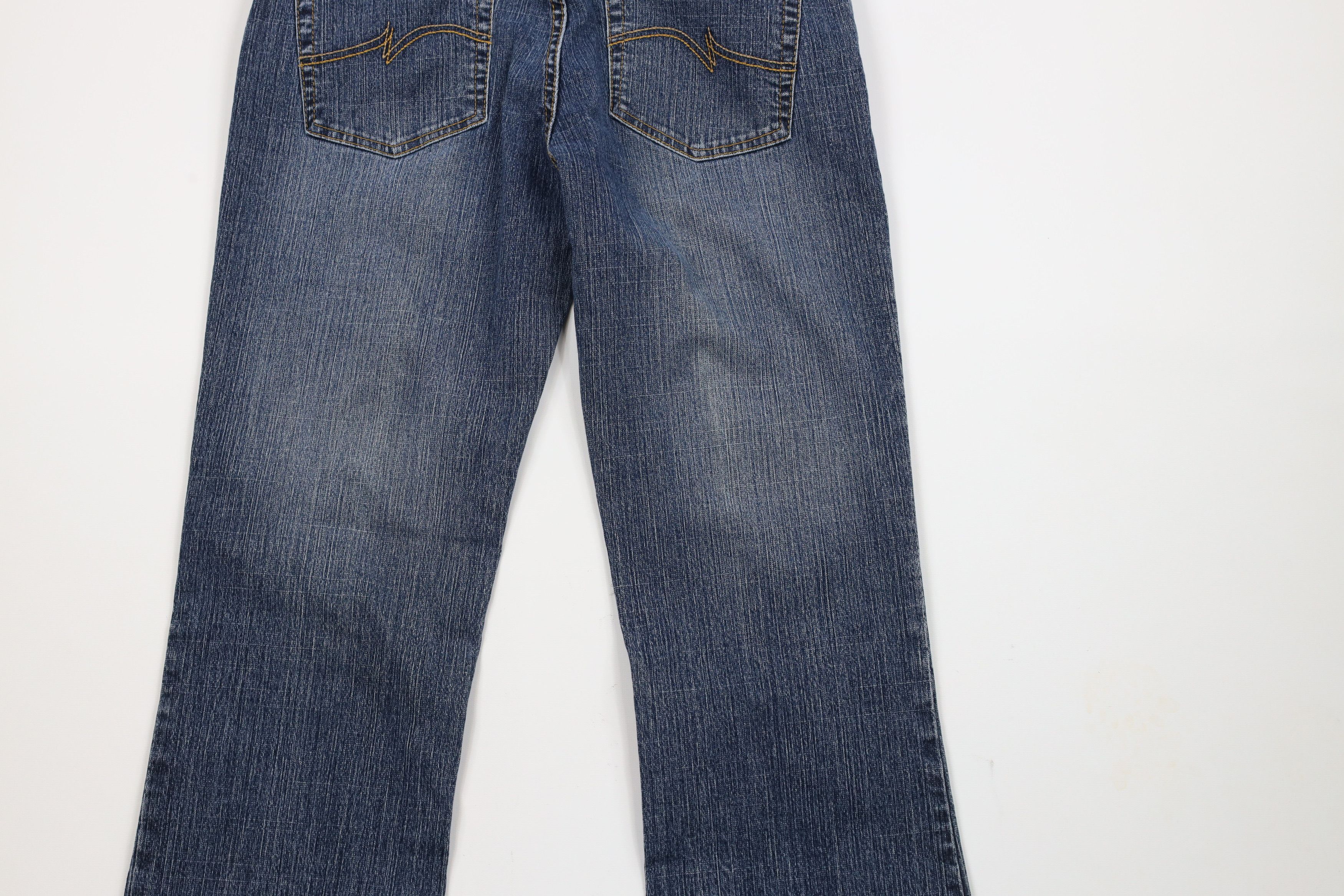Vintage Vintage 90s Y2K Streetwear Stretch Flared Denim Jeans Blue Size 30" / US 8 / IT 44 - 10 Thumbnail