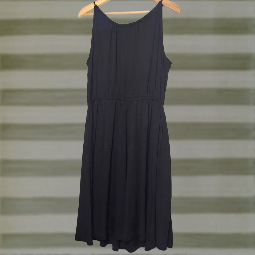 blue long dress Simple A-Line Shiny Satin Prom Dress, Blue Long Formal – shopluu Bottom Size:32x30 do_not_bleach Abercrombie & Fitch YPB