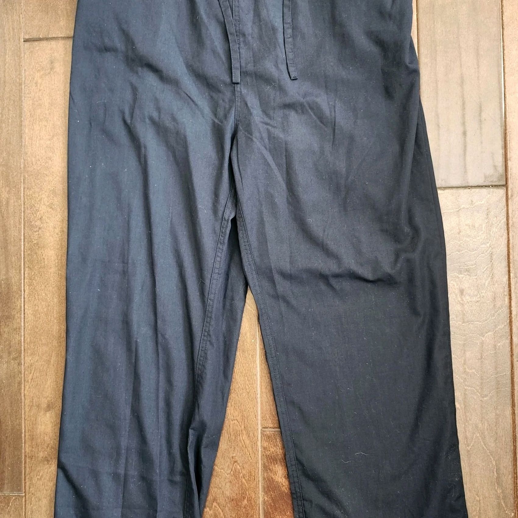 Vintage Natural Uniforms Navy Blue Medical Scrub Work Pants L Unisex Cotton Blend Solid Comfort Size US 33 - 5 Thumbnail
