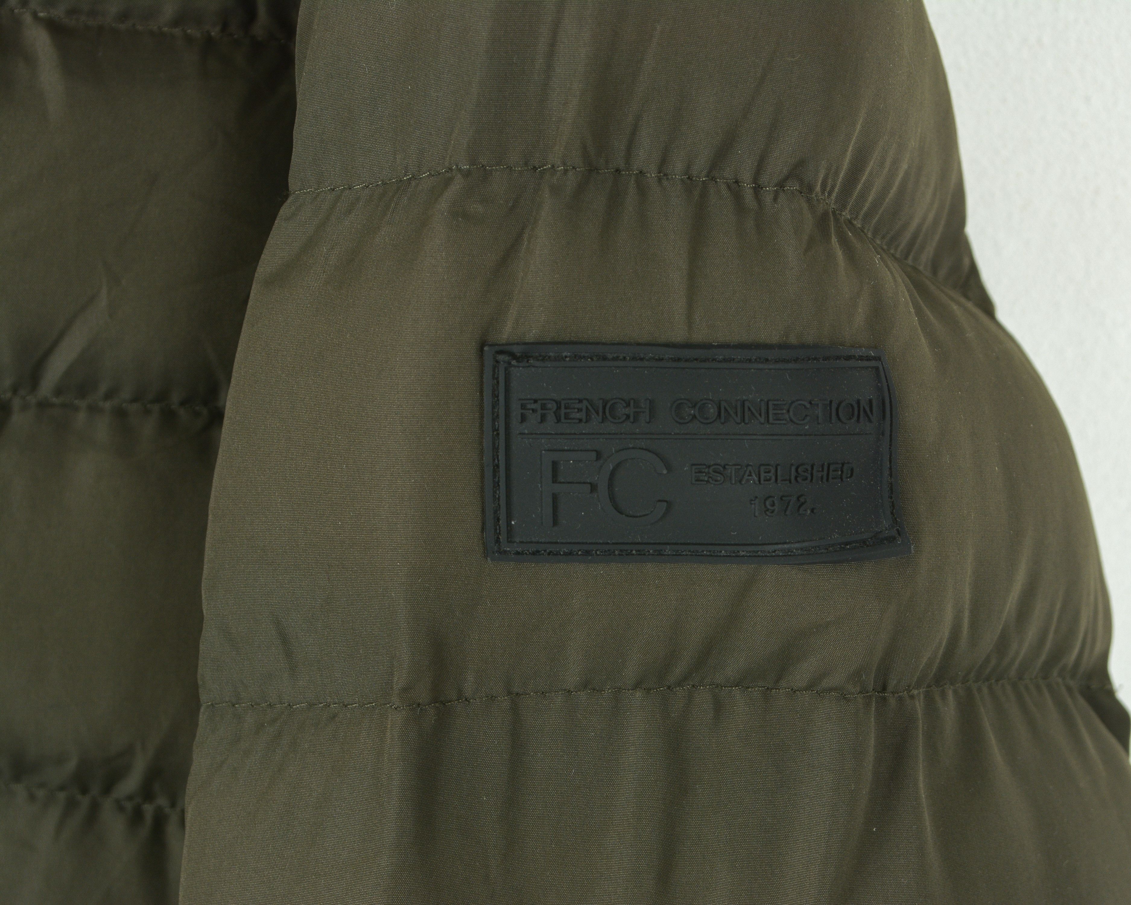 French Connection Puffer Padded Jacket Coat M Full Zip Parka Khaki Green Top Size US M / EU 48-50 / 2 - 3 Thumbnail