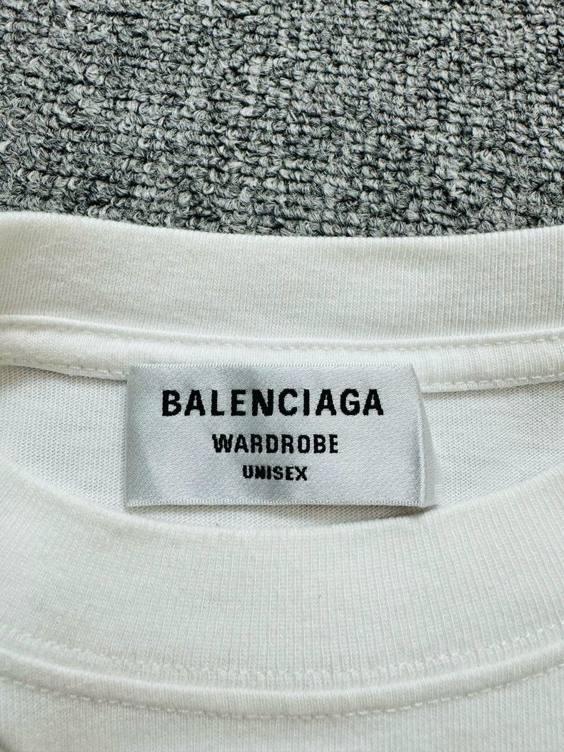 Balenciaga Balenciaga White double B mosaic monogram logo short sleeve Size US S / EU 44-46 / 1 - 4 Thumbnail