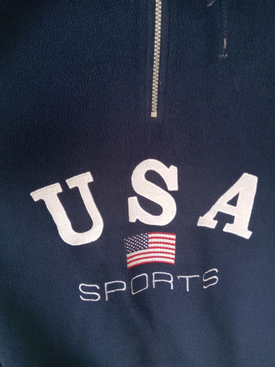 Other Vintage Embroidered USA Sports Hooded Fleece Size US XXL / EU 58 / 5 - 2 Thumbnail
