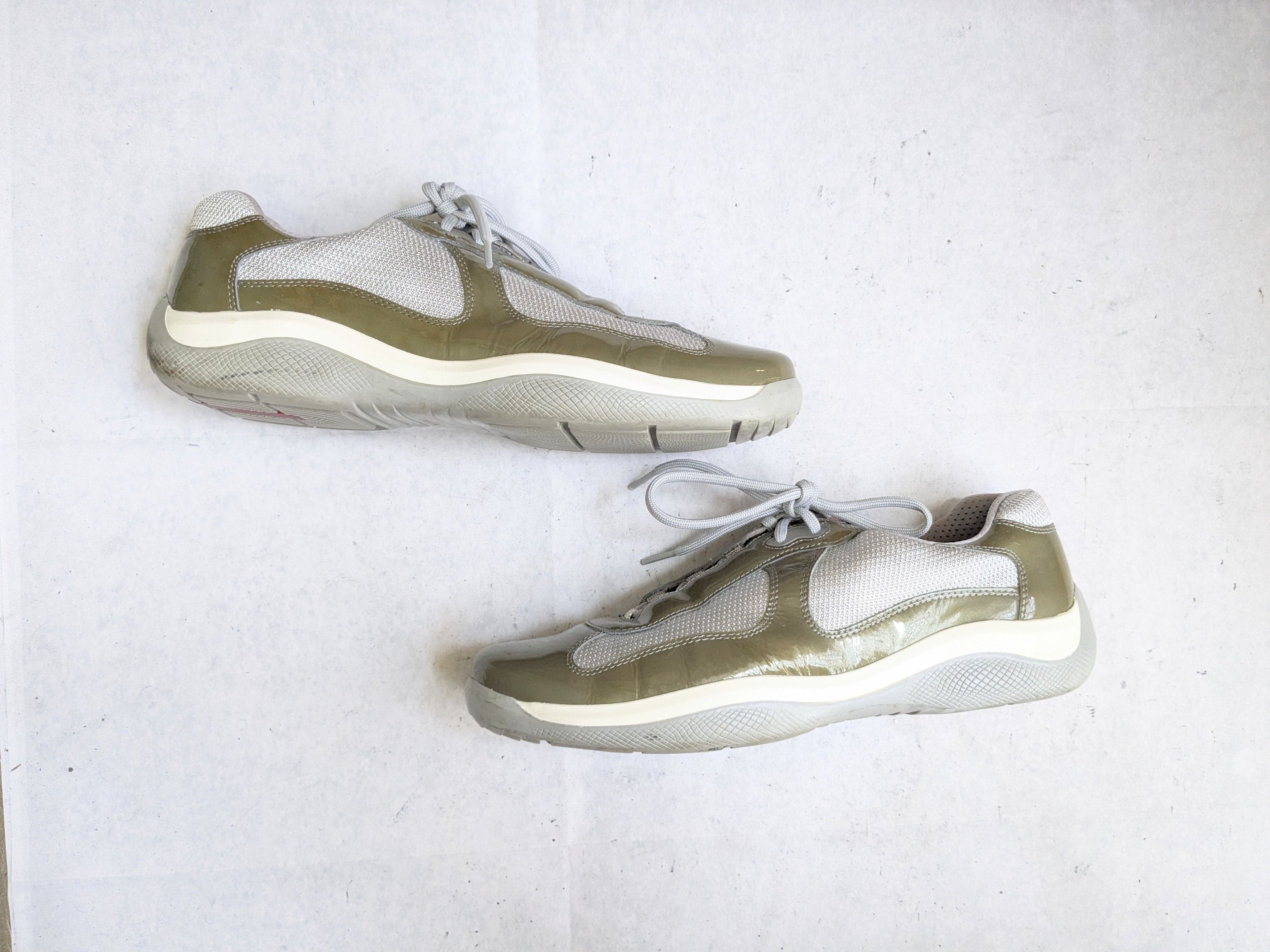 Prada Prada America's Cup Green Patent Leather 11 Low Tops Size US 11 / EU 44 - 1 Thumbnail