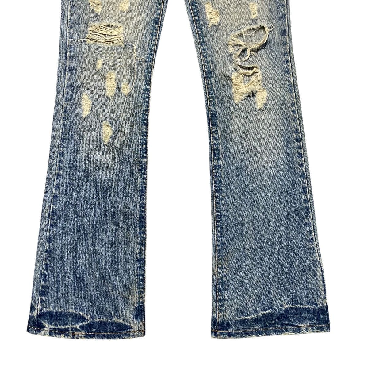 Le Grande Bleu (L.G.B.) Midas Machiavel Hole Distressed Denim Flare Jeans Size US 29 - 7 Thumbnail