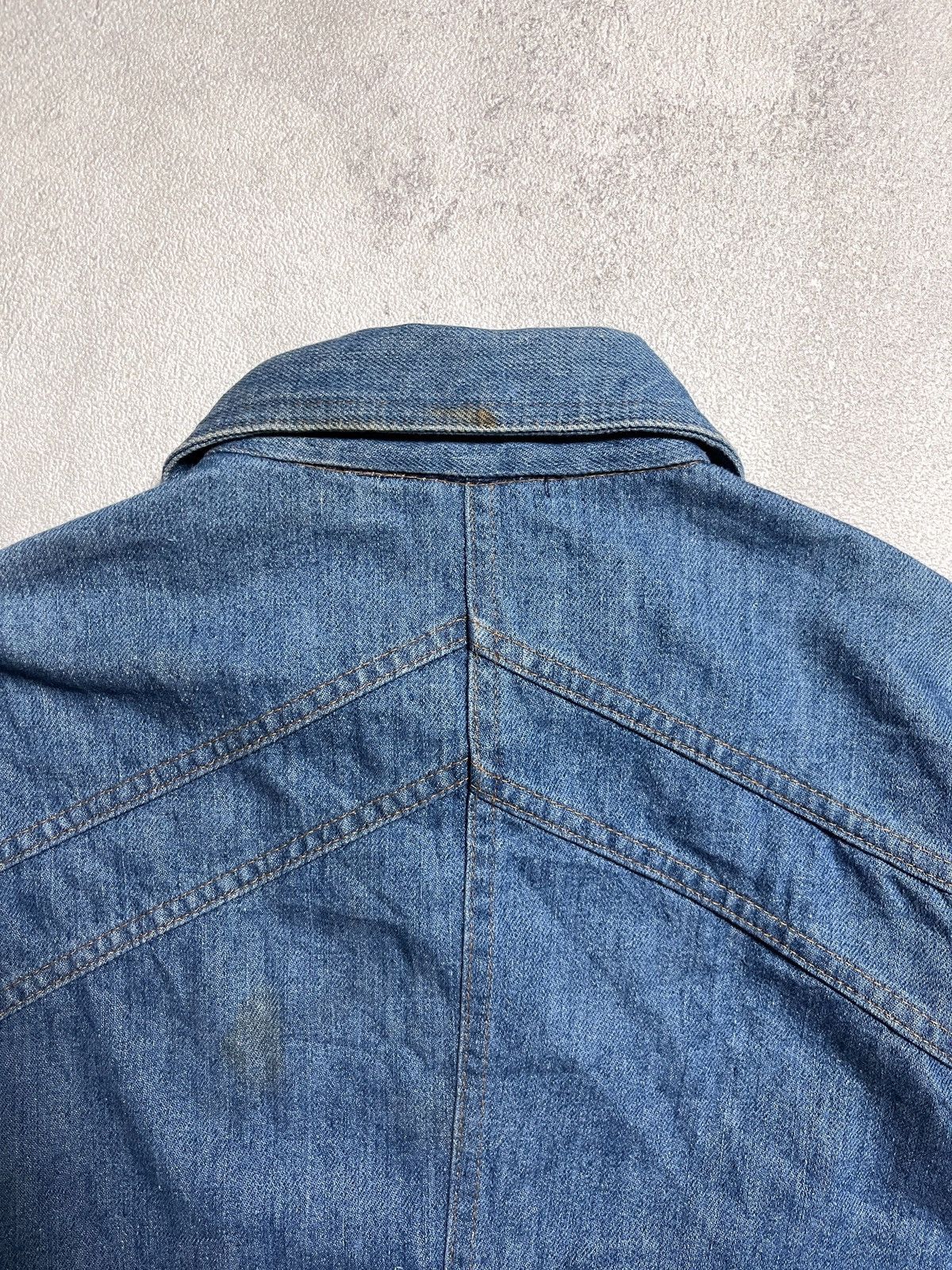 Levi's 1970’s LEVI’S LADY BIG E RANCHWEAR WESTERN DENIM JACKET Size XS / US 0-2 / IT 36-38 - 10 Thumbnail