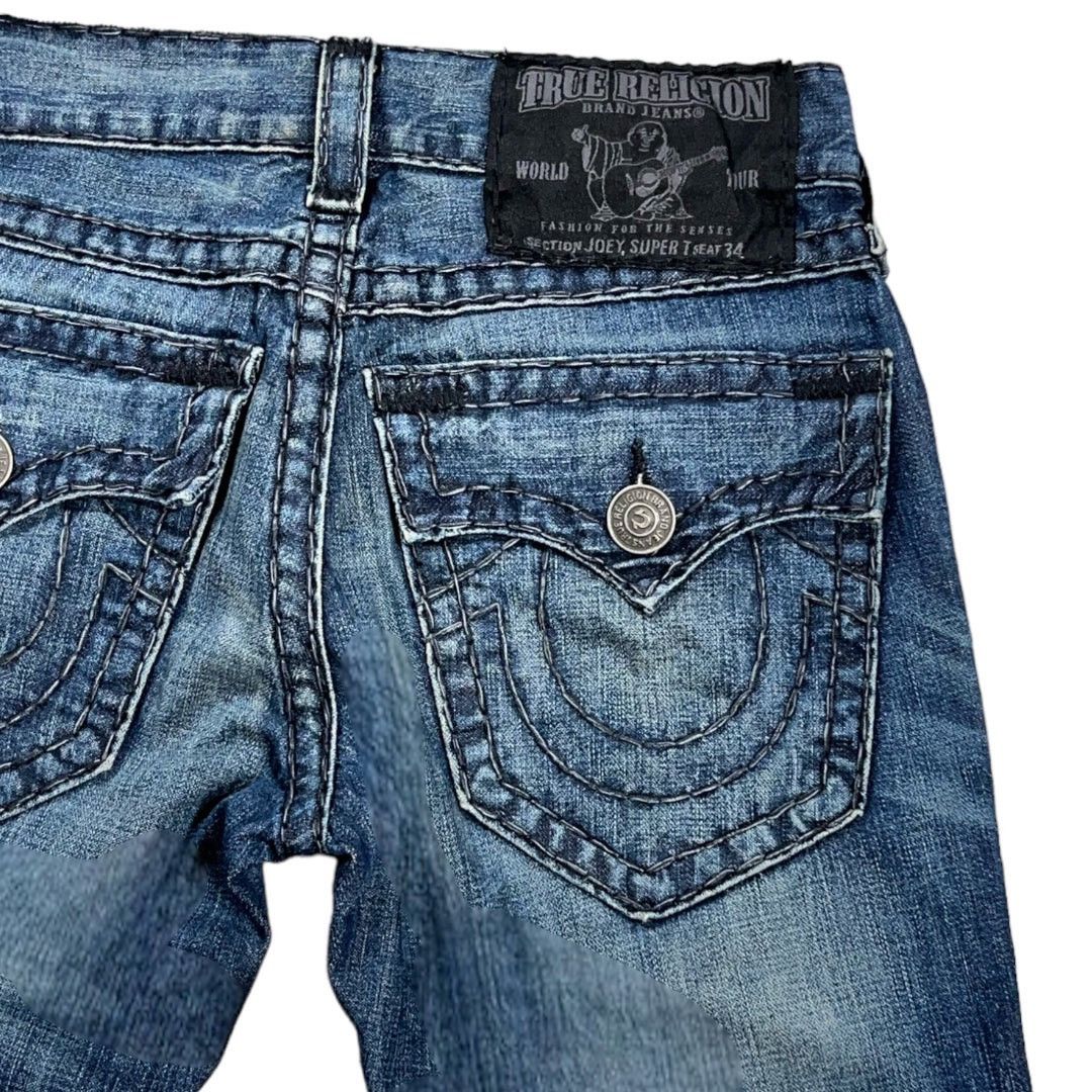 True Religion × Vintage TRUE RELIGION CONTRAST STITCH DENIM JEANS [30-28] Size US 30 / EU 46 - 2 Thumbnail