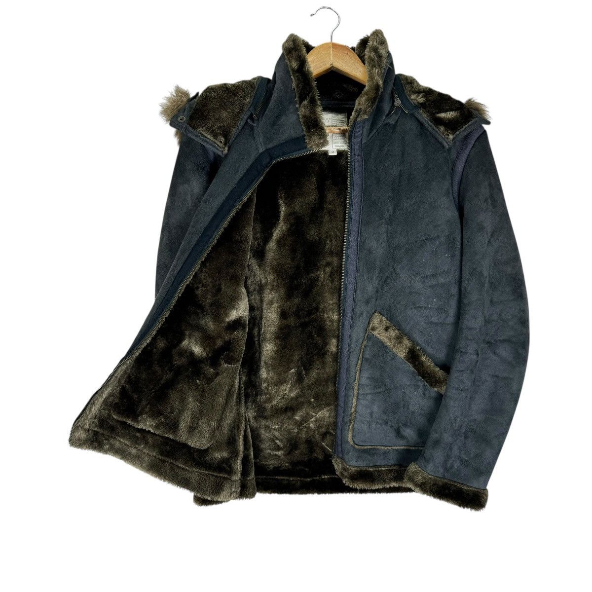 If Six Was Nine ☀️OILCAKE SYNTHETIC LEATHER FUR HOODIE JACKET Size M / US 6-8 / IT 42-44 - 9 Thumbnail