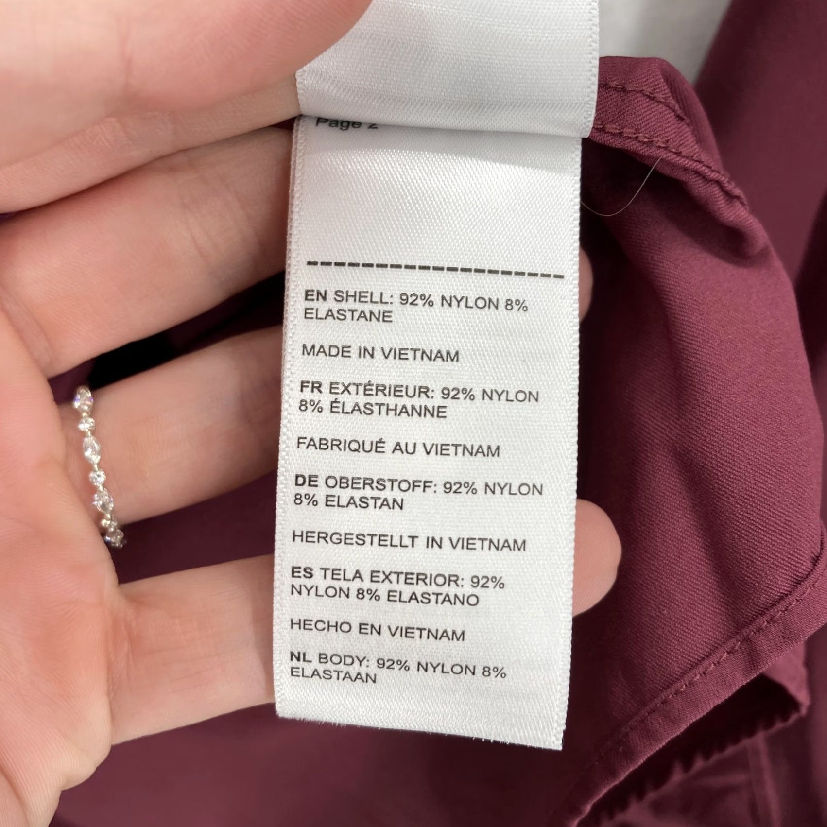 UNTUCKit UNTUCKit Shirt Mens 2XL Burgundy Gironde Slim Fit Button Up Long Sleeve Stretch Size US XXL / EU 58 / 5 - 7 Thumbnail