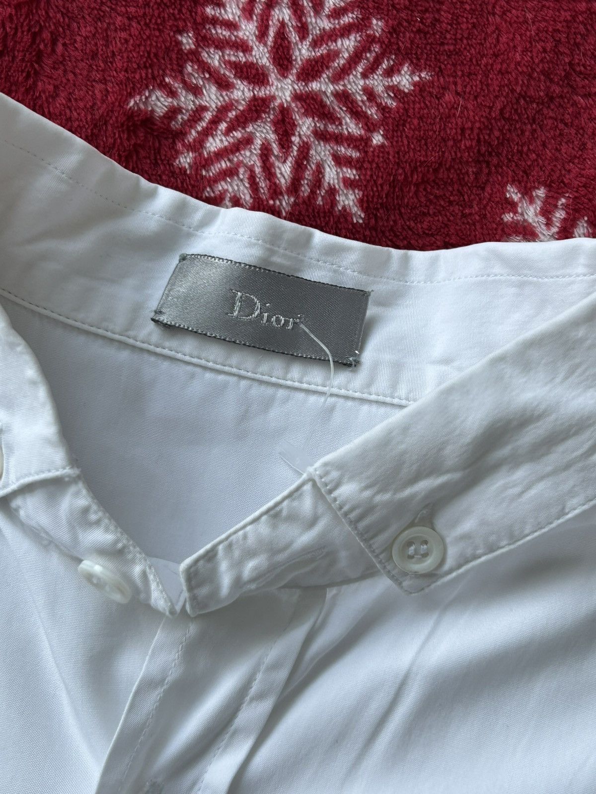 Dior Vintage crop shirt dior white handmade Size XS / US 0-2 / IT 36-38 - 4 Thumbnail