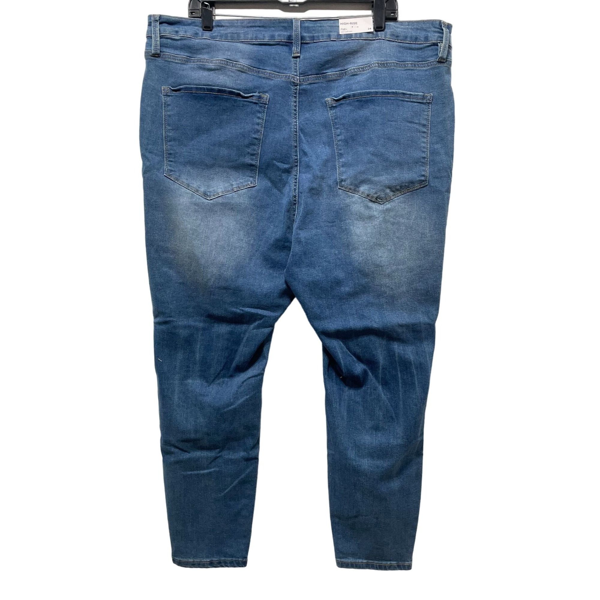 Other Rue + - Women's Ultimate Stretch High-Rise Jeans Distressed Size 42" / US 20 - 2 Thumbnail