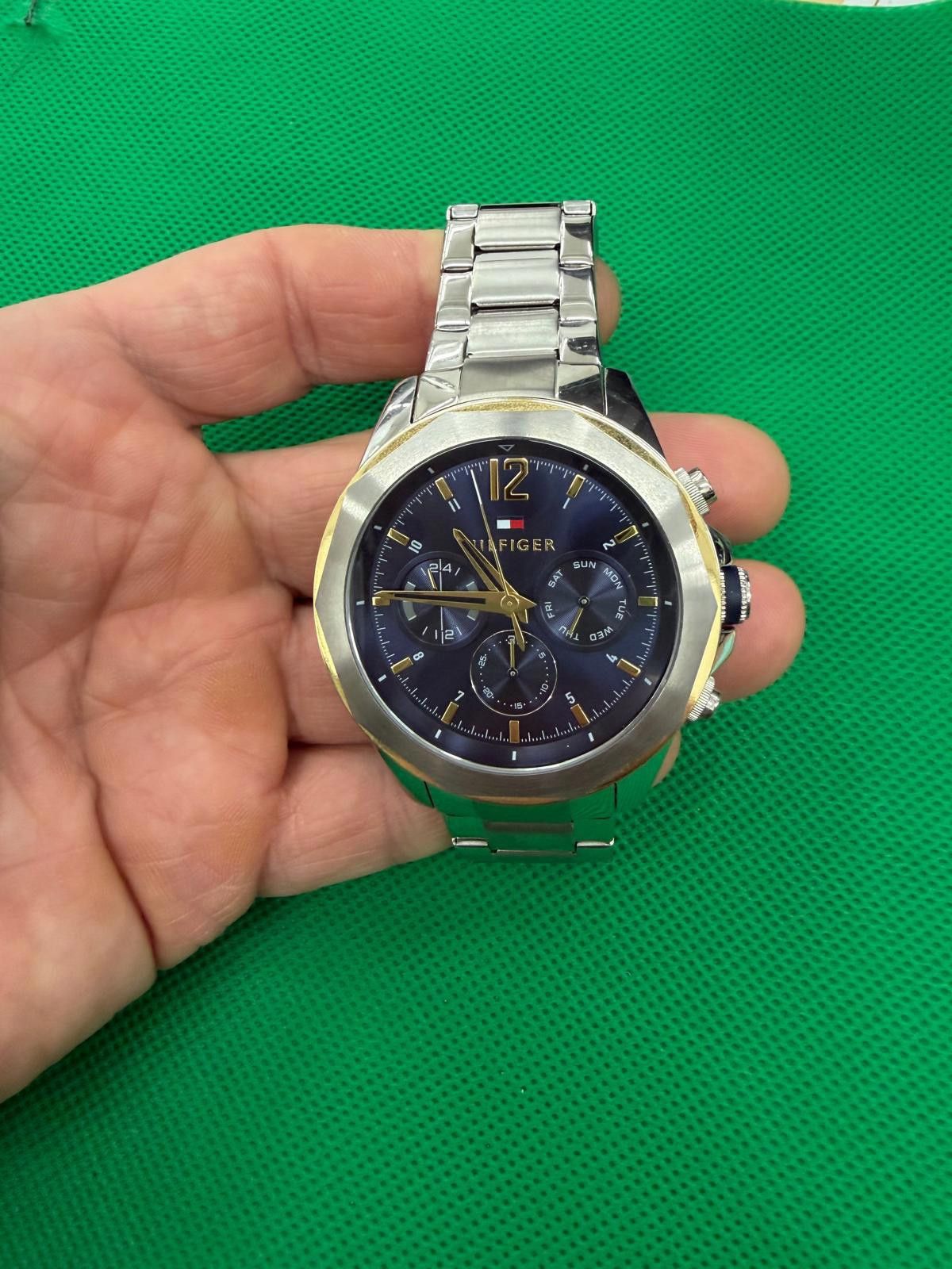 Tommy Hilfiger Men'sMultifunction SilverTone Stainless Steel