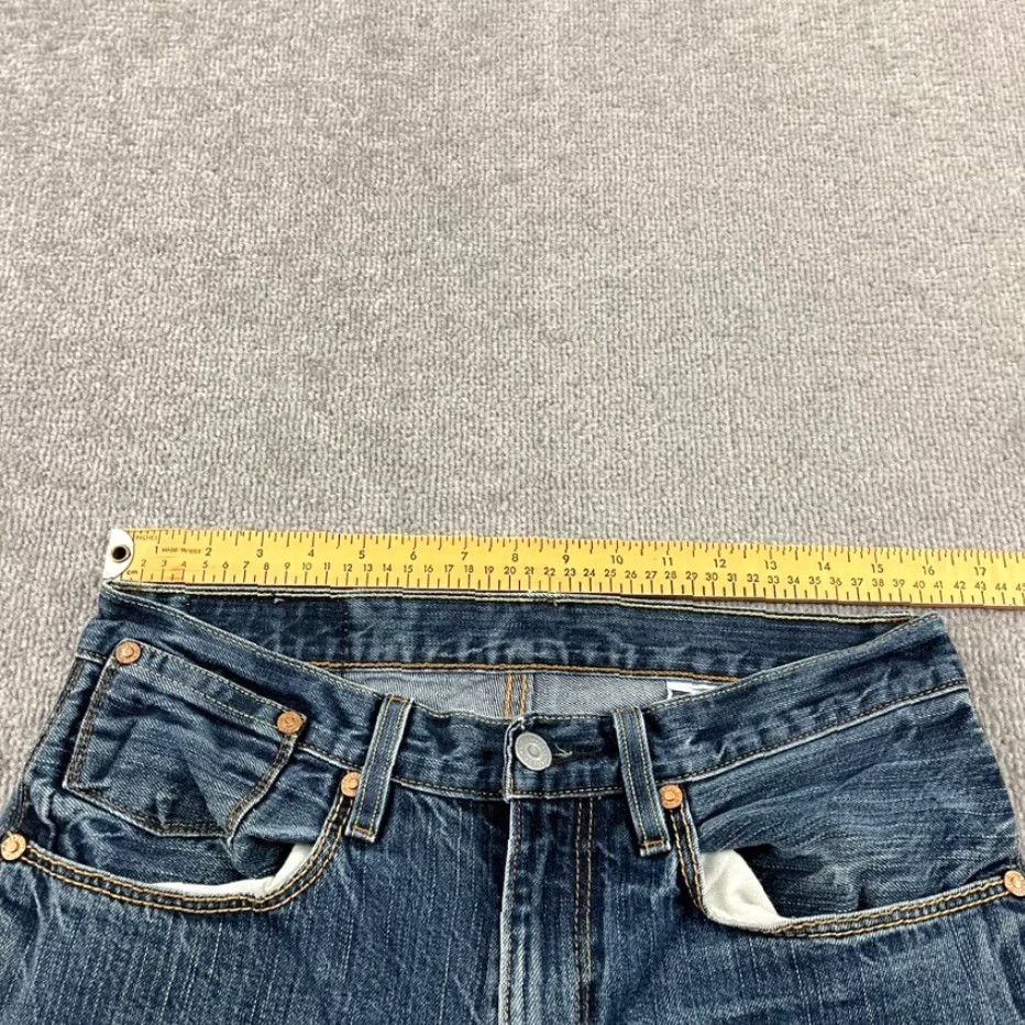 Levi's VINTAGE Levis 514 Jeans Mens 32x32 Blue Denim Mid Rise Classic Straight 5-Pocket Mens Jeans Size US 32 / EU 48 - 5 Thumbnail
