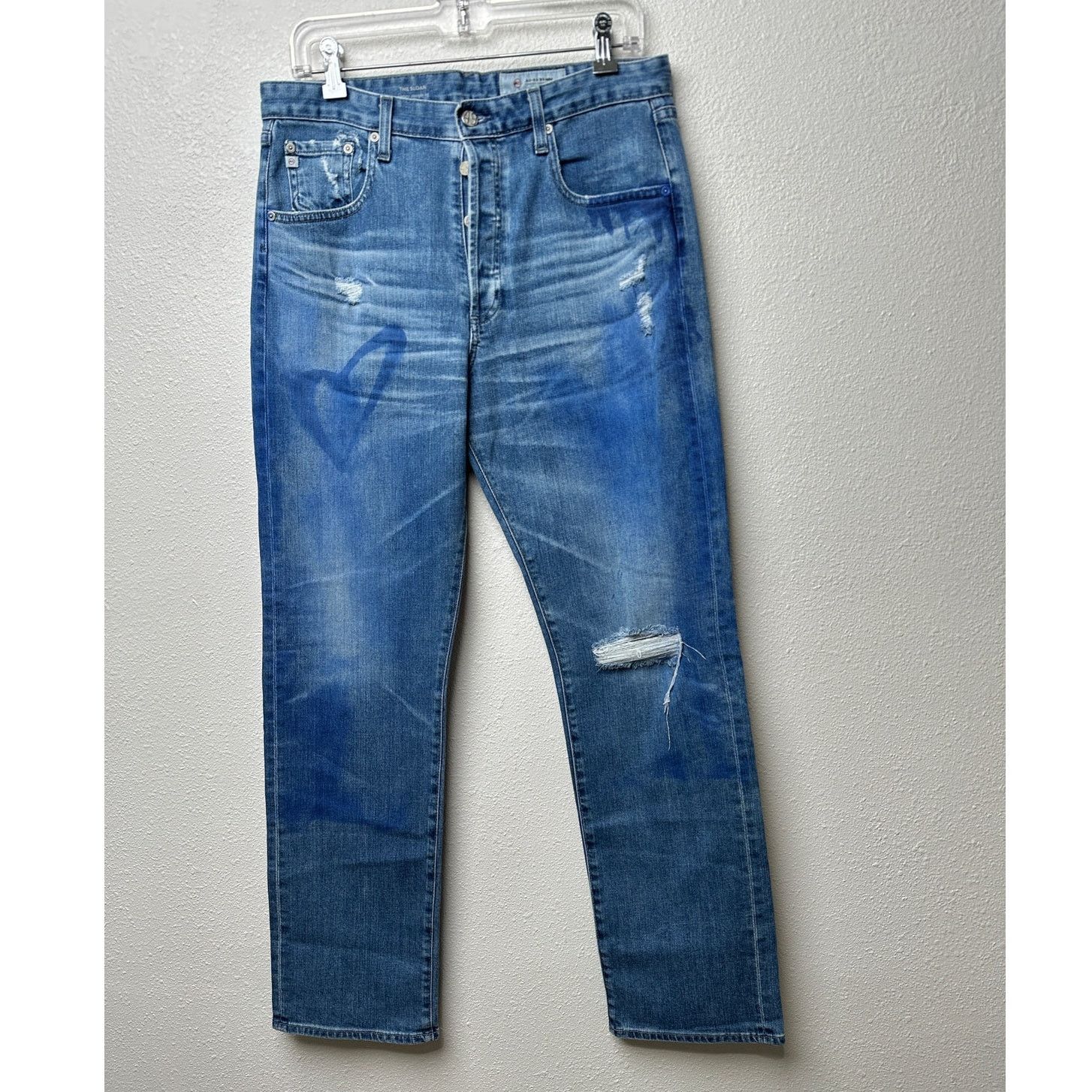 AG Adriano Goldschmied AG The Sloan Jeans Medium Wash Women US 29 Straight Leg Size 29" - 2 Thumbnail