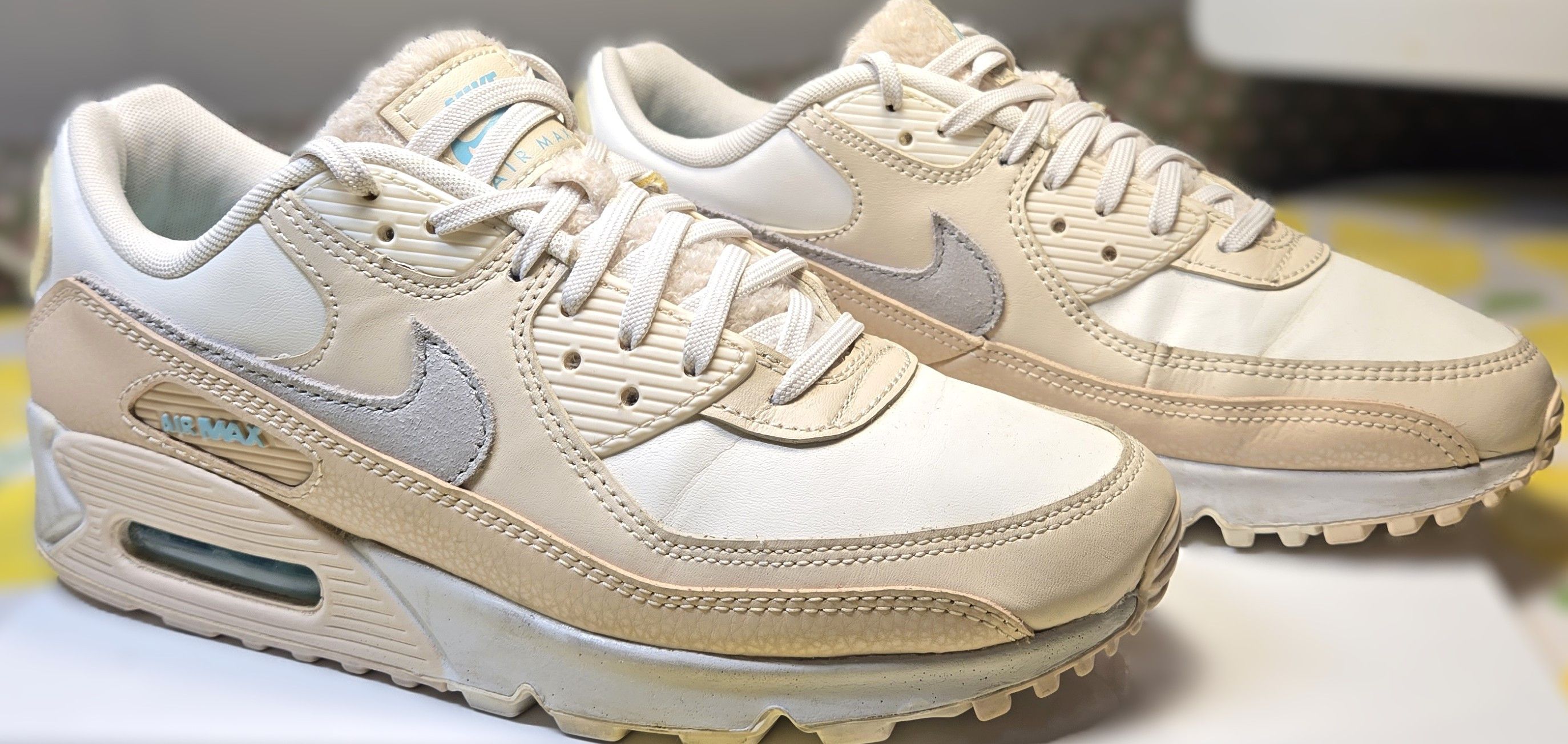 Nike Wmns Air Max 90 Premium 'Particle Beige' Size US 8 / IT 38 - 1 Thumbnail