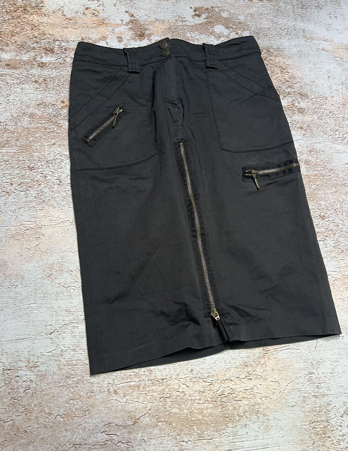 Vintage Morgan de toi vintage front zip pencil skirt Size 28" / US 6 / IT 42 - 3 Thumbnail