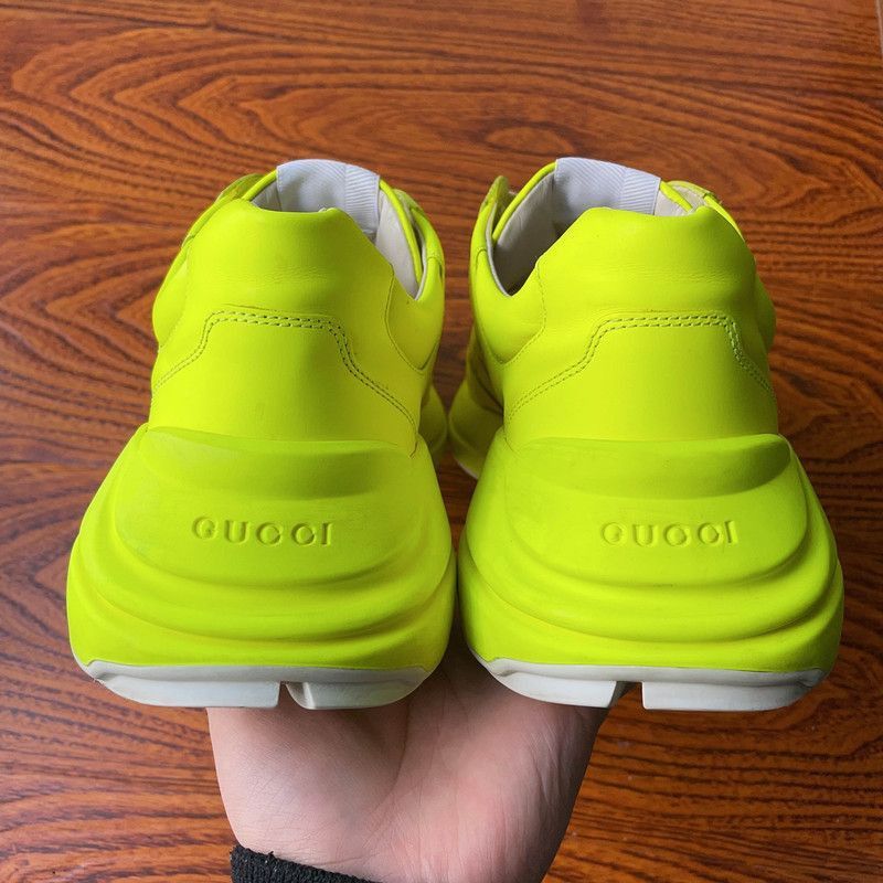 Gucci Gucci Rhyton Leather Yellow Low-Top Sneakers - Size US 10.5 / EU 43-44 - 1 Thumbnail