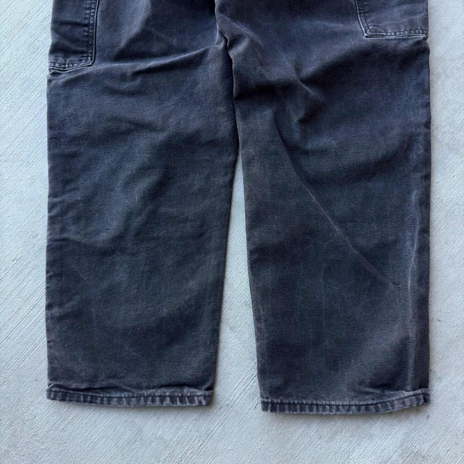 Carhartt × Vintage Carhartt faded black double knee work wear carpenter pants Size US 35 - 6 Thumbnail
