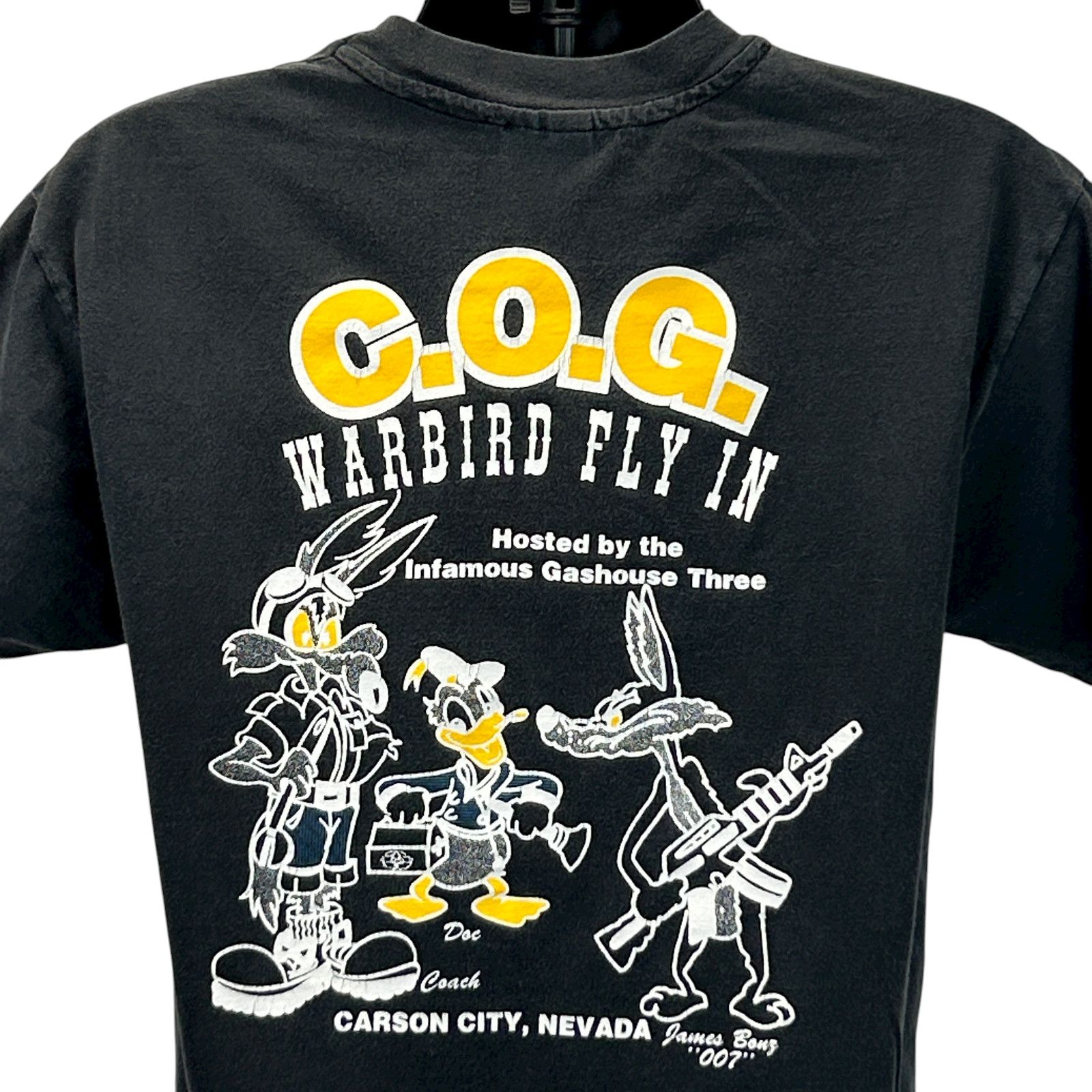 Hanes Vintage 90s COG T-28 Warbird Fly In T Shirt L Large Size US L / EU 52-54 / 3 - 1 Thumbnail