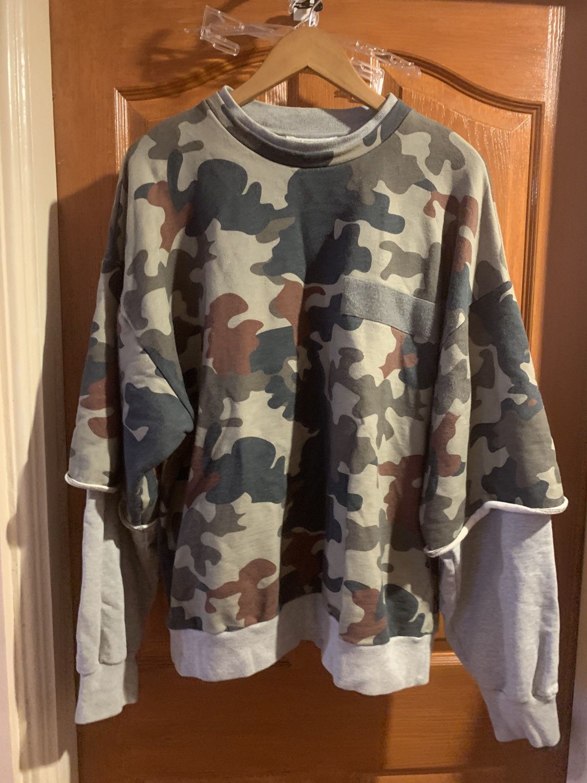 Gosha Rubchinskiy Gosha Rubchinskiy layered camouflage sweater Size US XL / EU 56 / 4 - 11 Thumbnail