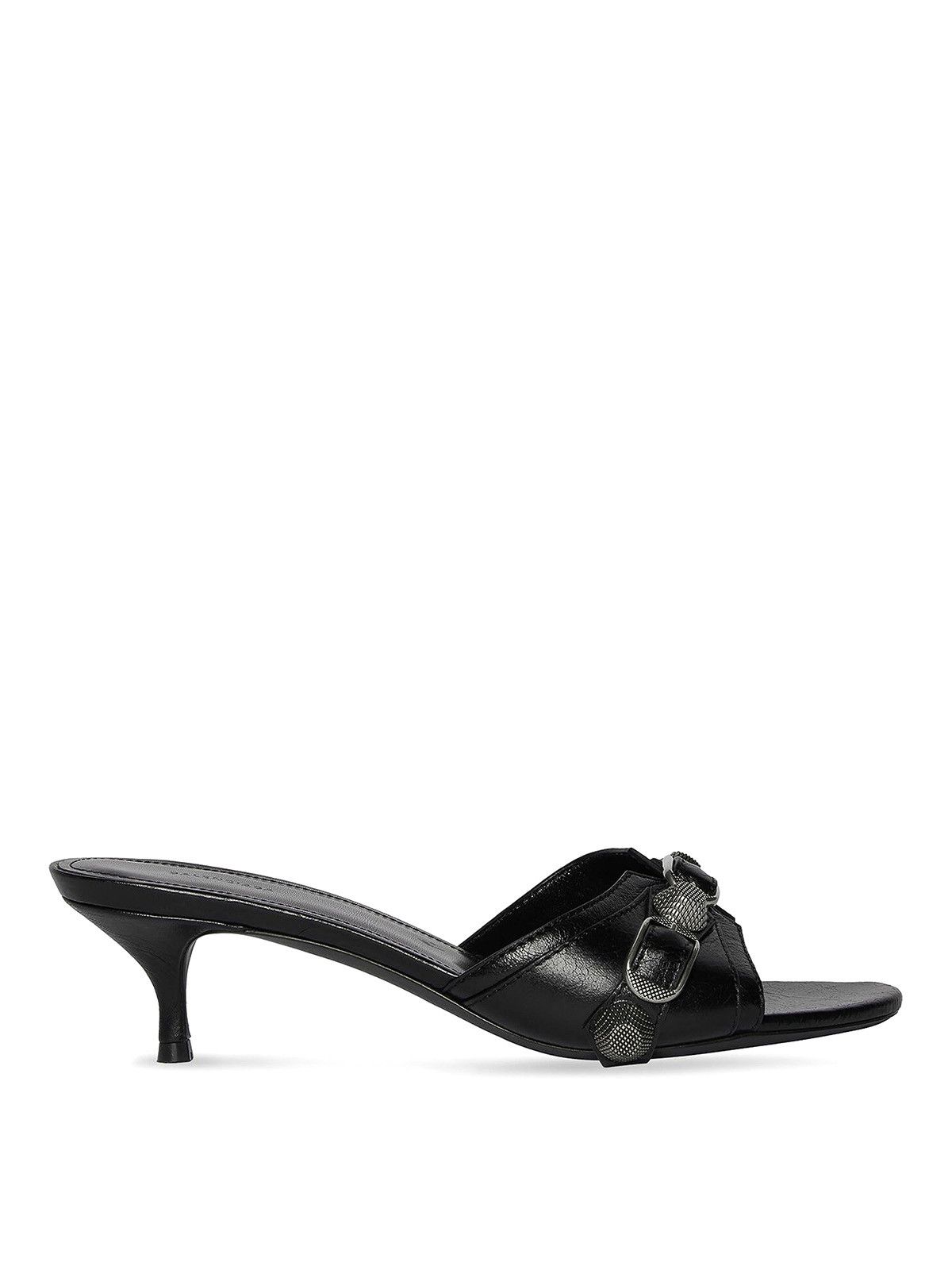 Balenciaga o1la1rc1a0425 Cagole 50mm Sandals in Black Size US 5 / IT 35 - 1 Thumbnail