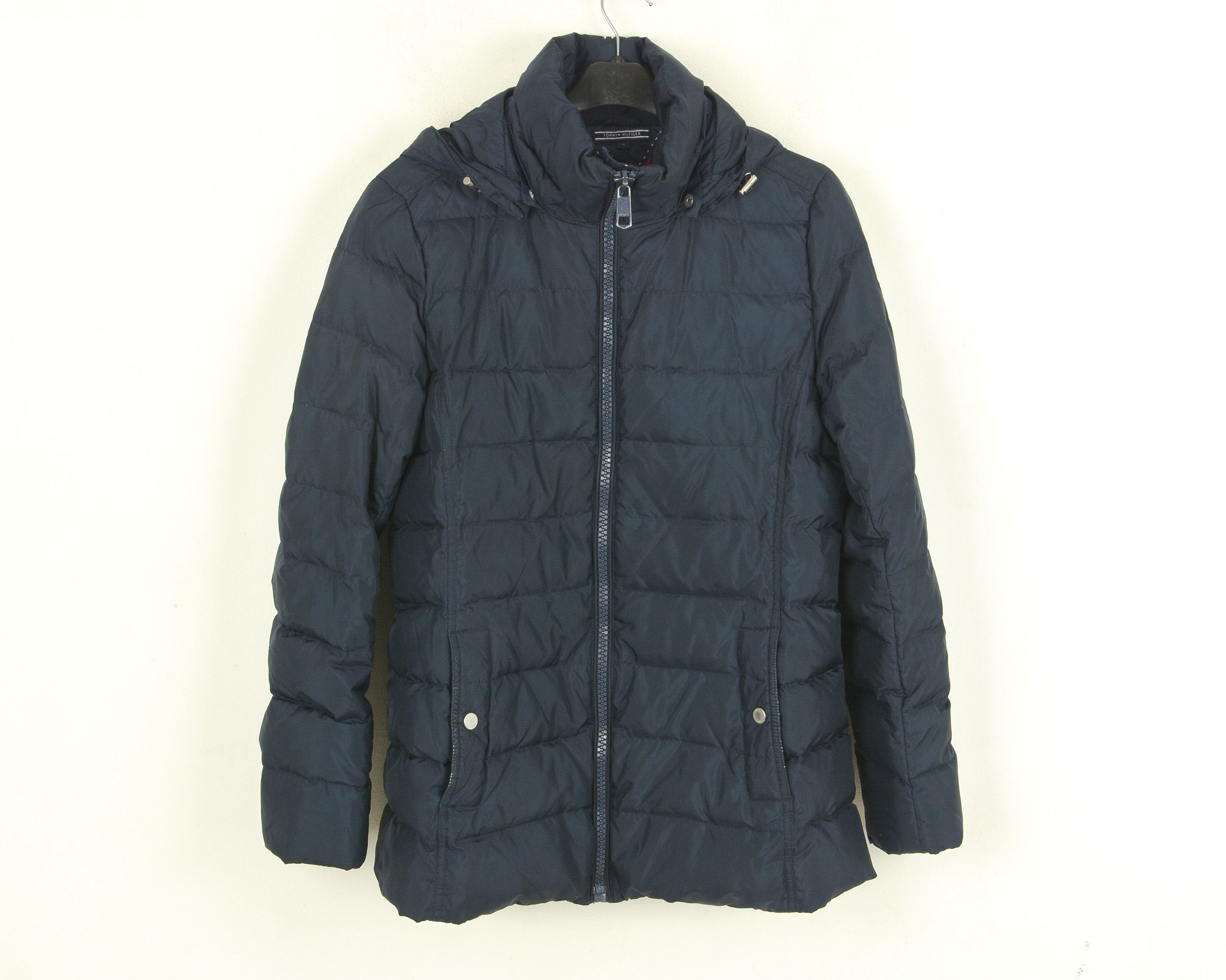 Tommy Hilfiger Women M Down Feather Jacket Hood Parka Insulated Coat Puffer Size M / US 6-8 / IT 42-44 - 1 Thumbnail