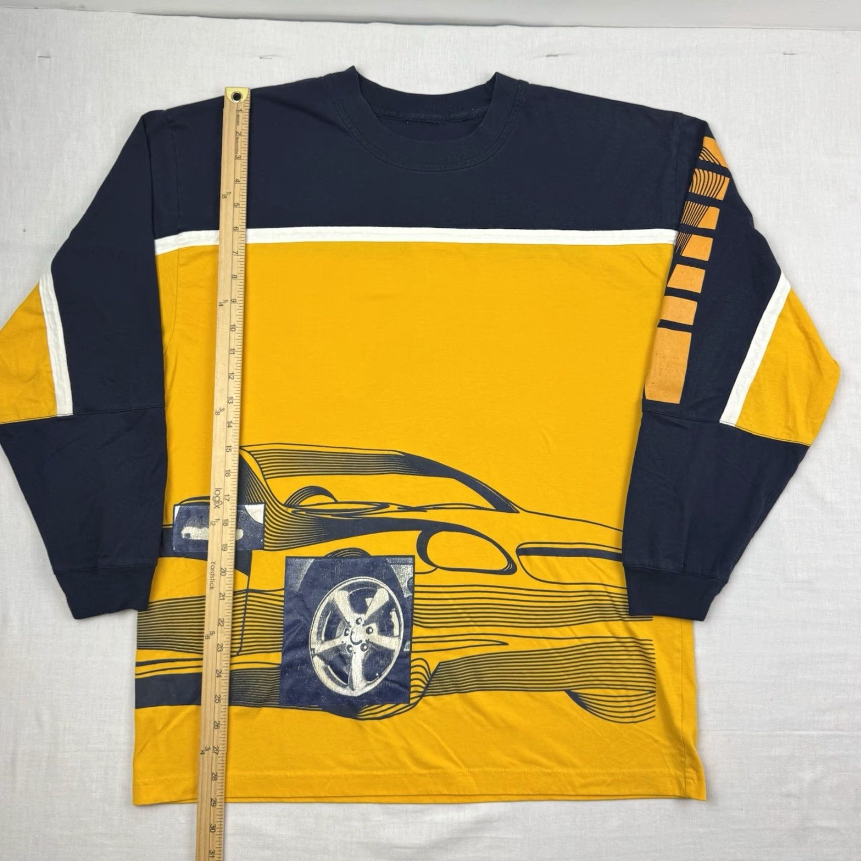 Vintage VINTAGE Car T Shirt Long Sleeve Adult Large Baggy Y2K Hipster Punk Grunge 90s Mens Size US L / EU 52-54 / 3 - 6 Thumbnail