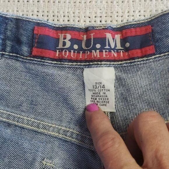 Designer B.U.M. Equipment Embellished High Rise Zippered Sz. 13/14 Bl Size 32" / US 10 / IT 46 - 7 Thumbnail