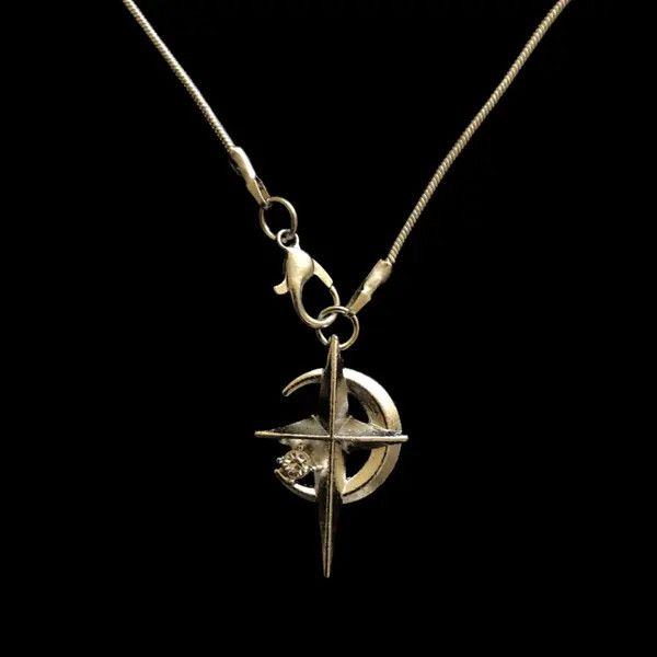 VIBE Star Cross Chain, Skeleton Cross, Abstract Star Ring Size ONE SIZE - 2 Thumbnail