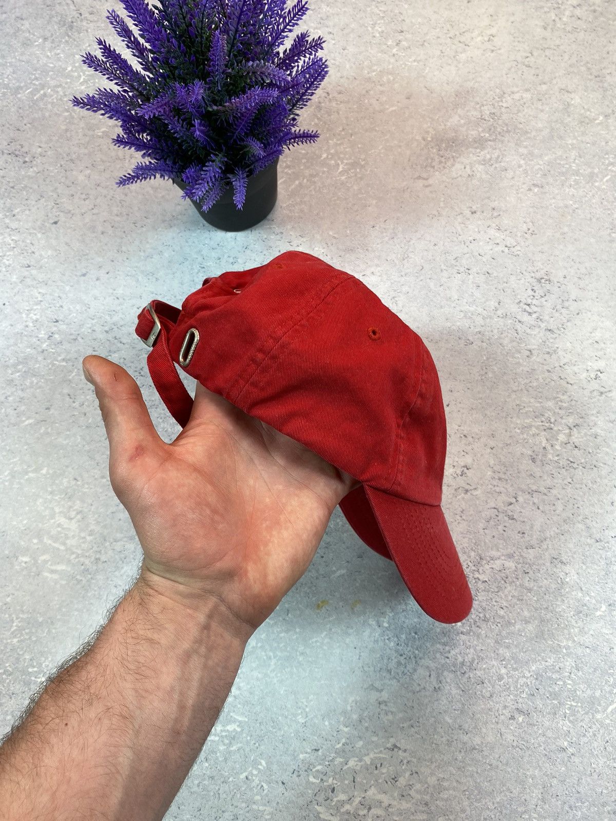 Champion × NBA × Vintage Vintage Champions Garba Josa Men’s Red NBA Cap Size ONE SIZE - 5 Thumbnail