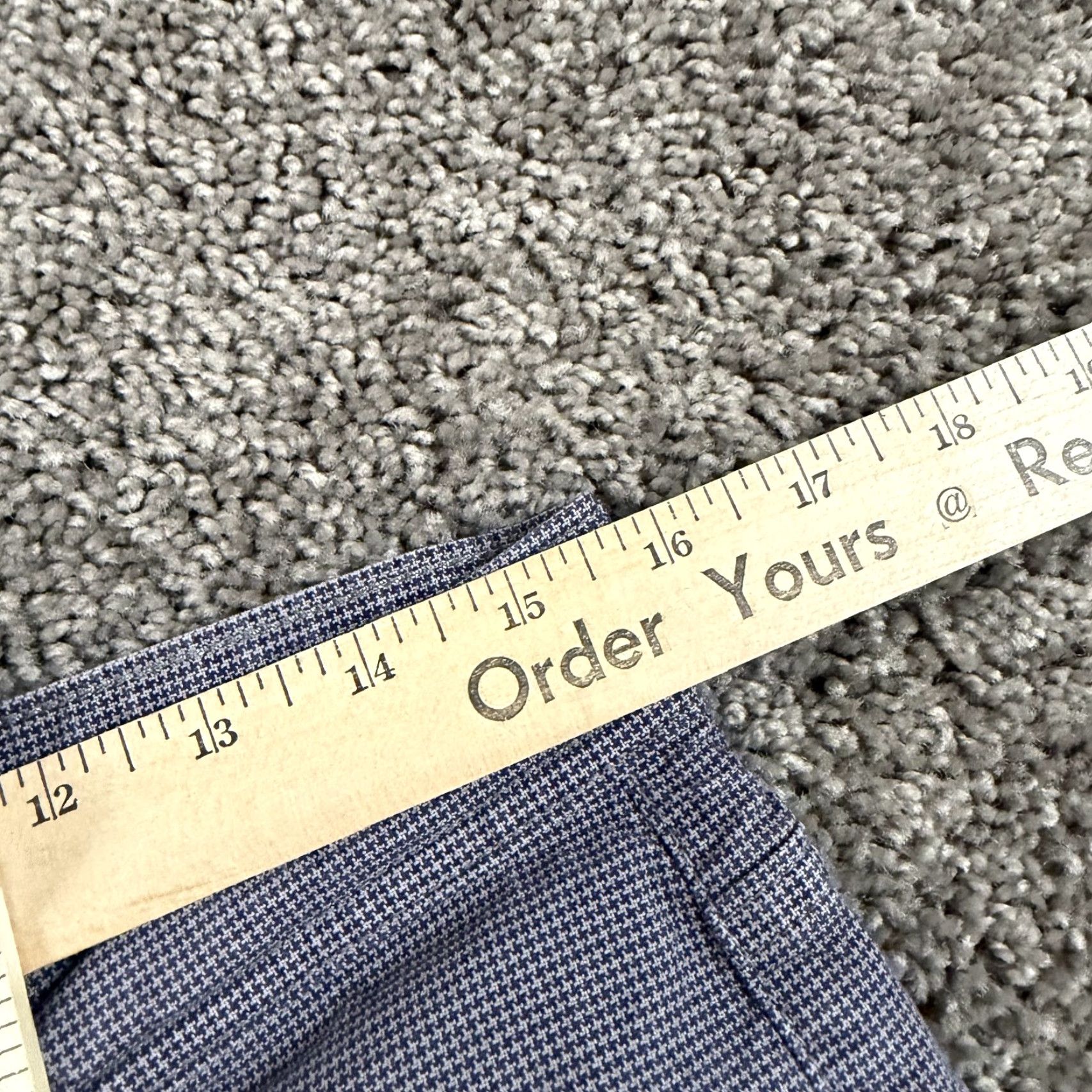Vintage AG Adriano Goldschmied The Everett Pants Men Slim Straight Gray Houndstooth Check 32x32 Chino Stretch Preppy Size US 32 / EU 48 - 5 Thumbnail